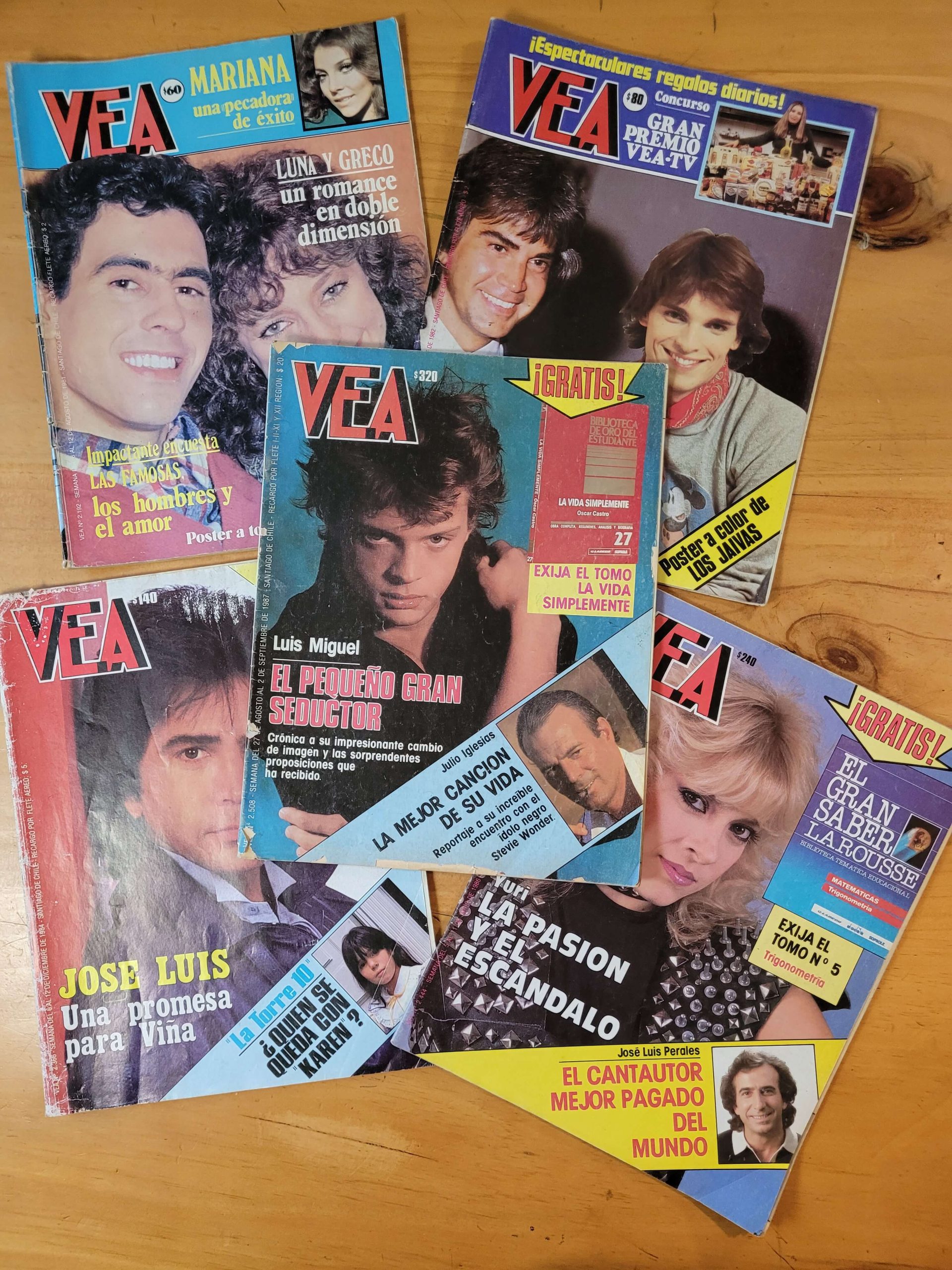 Pack VEA música años 80s (x5)