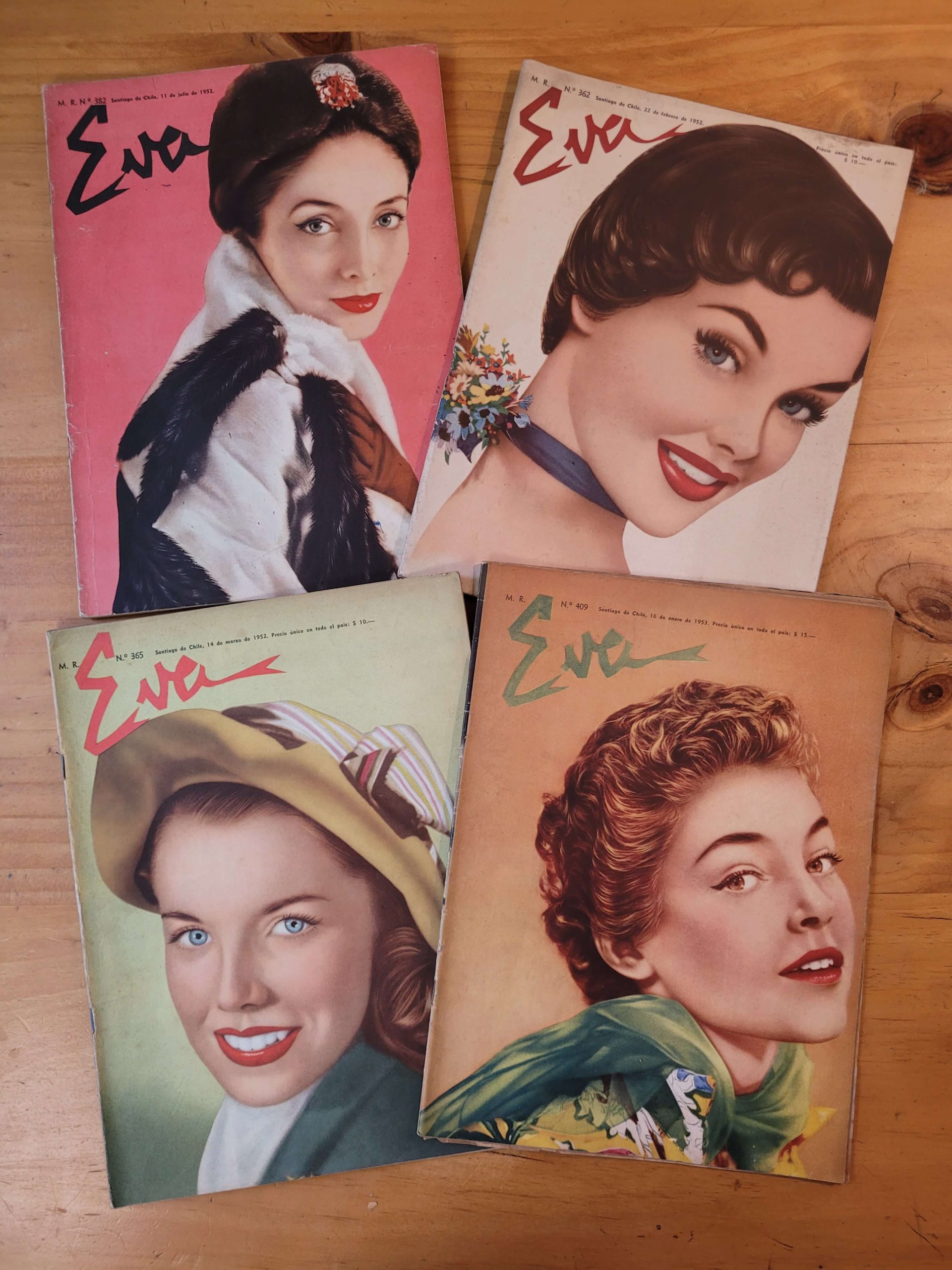 Pack n°3 revistas EVA años 50s (x4)