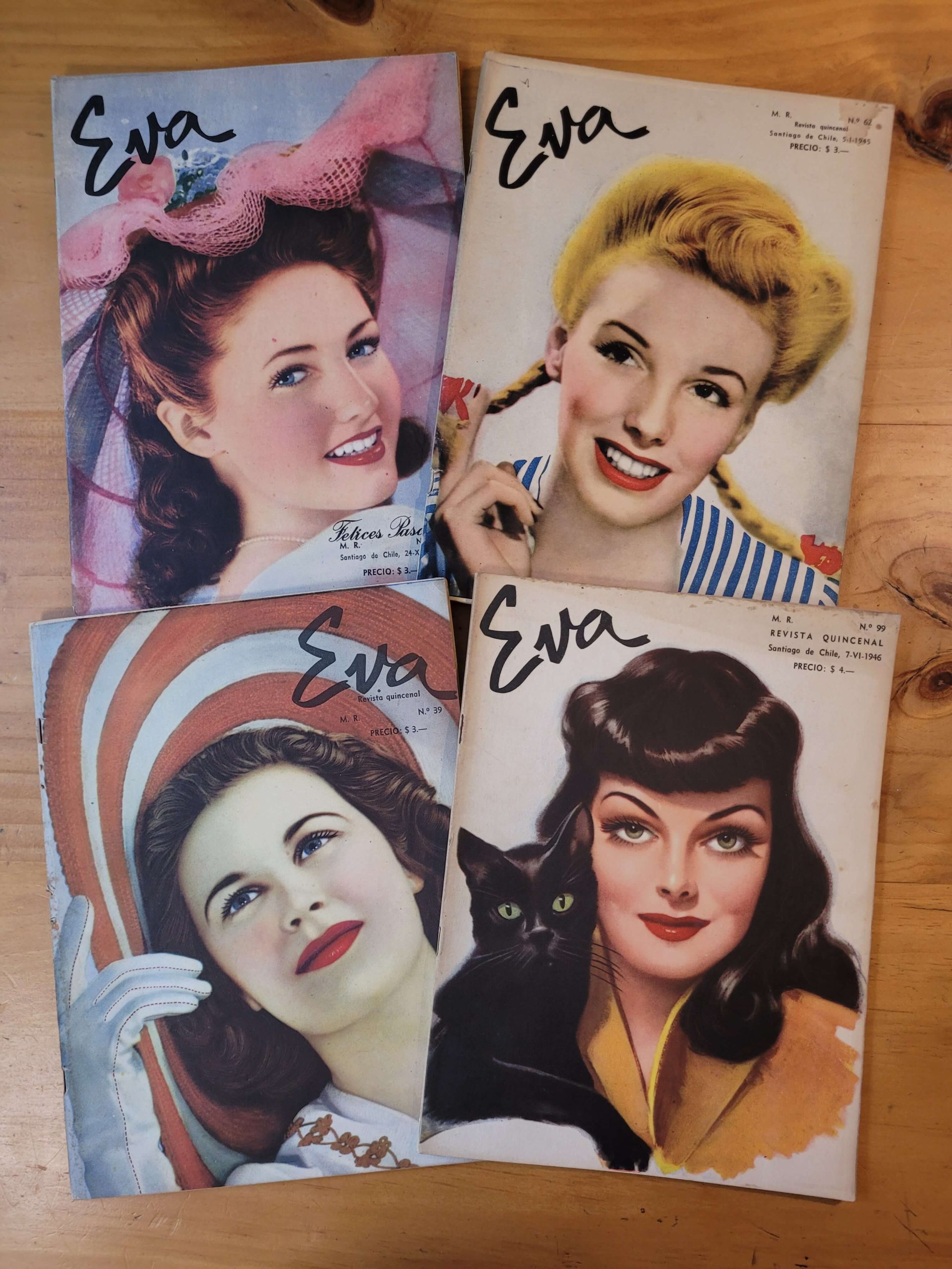 Pack n°3 revistas EVA años 40s (x4)