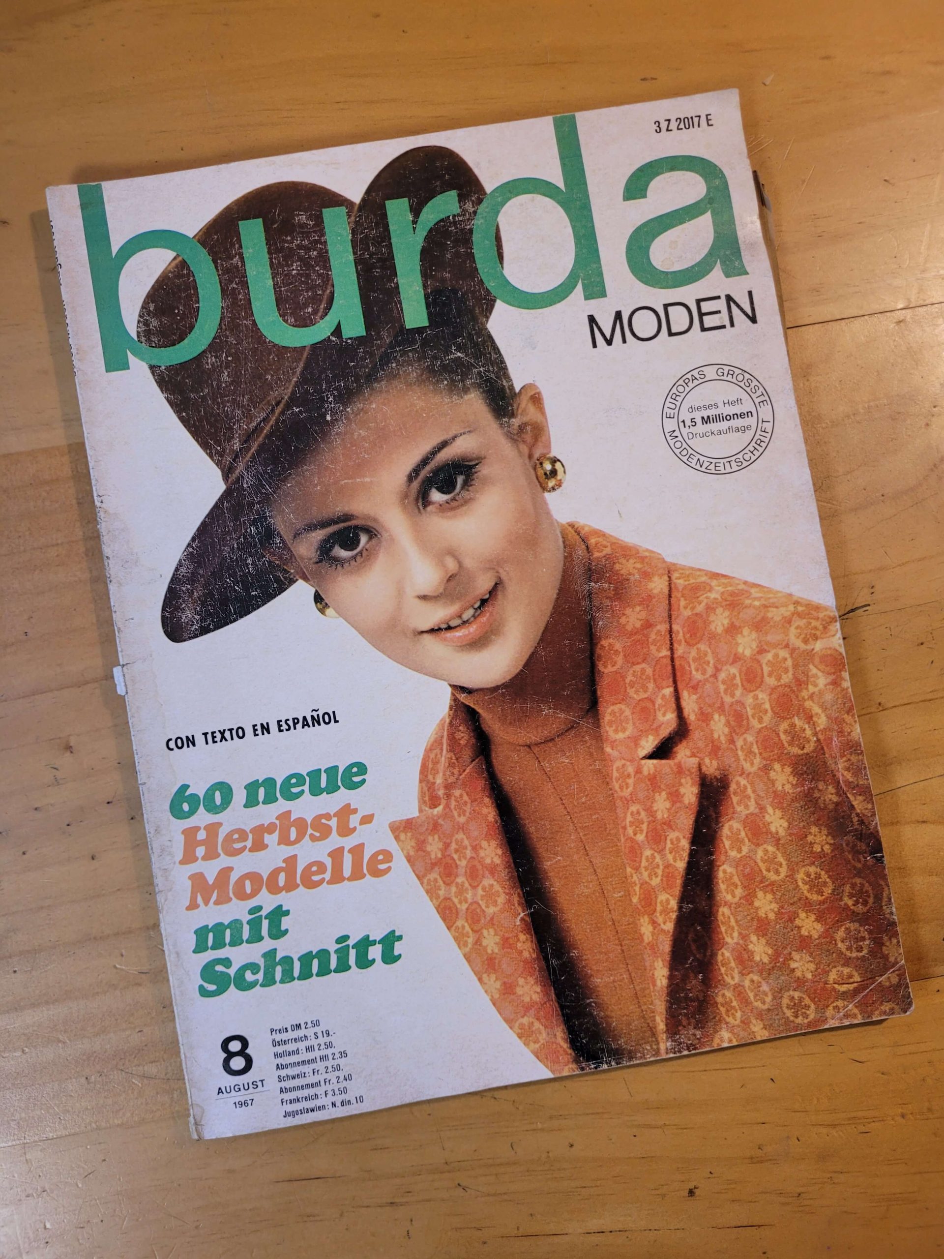 Revista BURDA (1967 – Agosto)