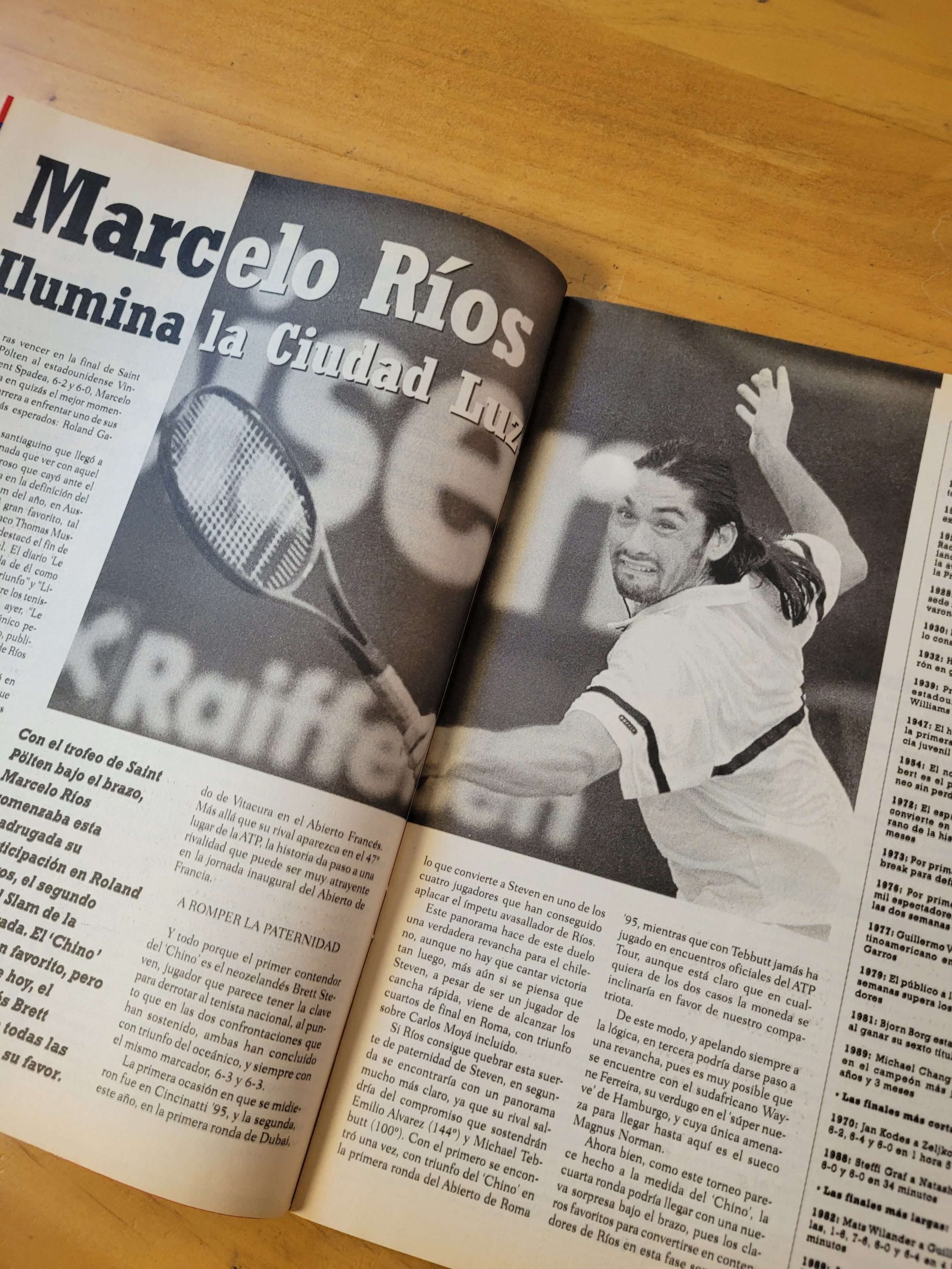 Pack TRIUNFO Marcelo Ríos en el año del número 1 del mundo -1998- (x9) - Imagen 5