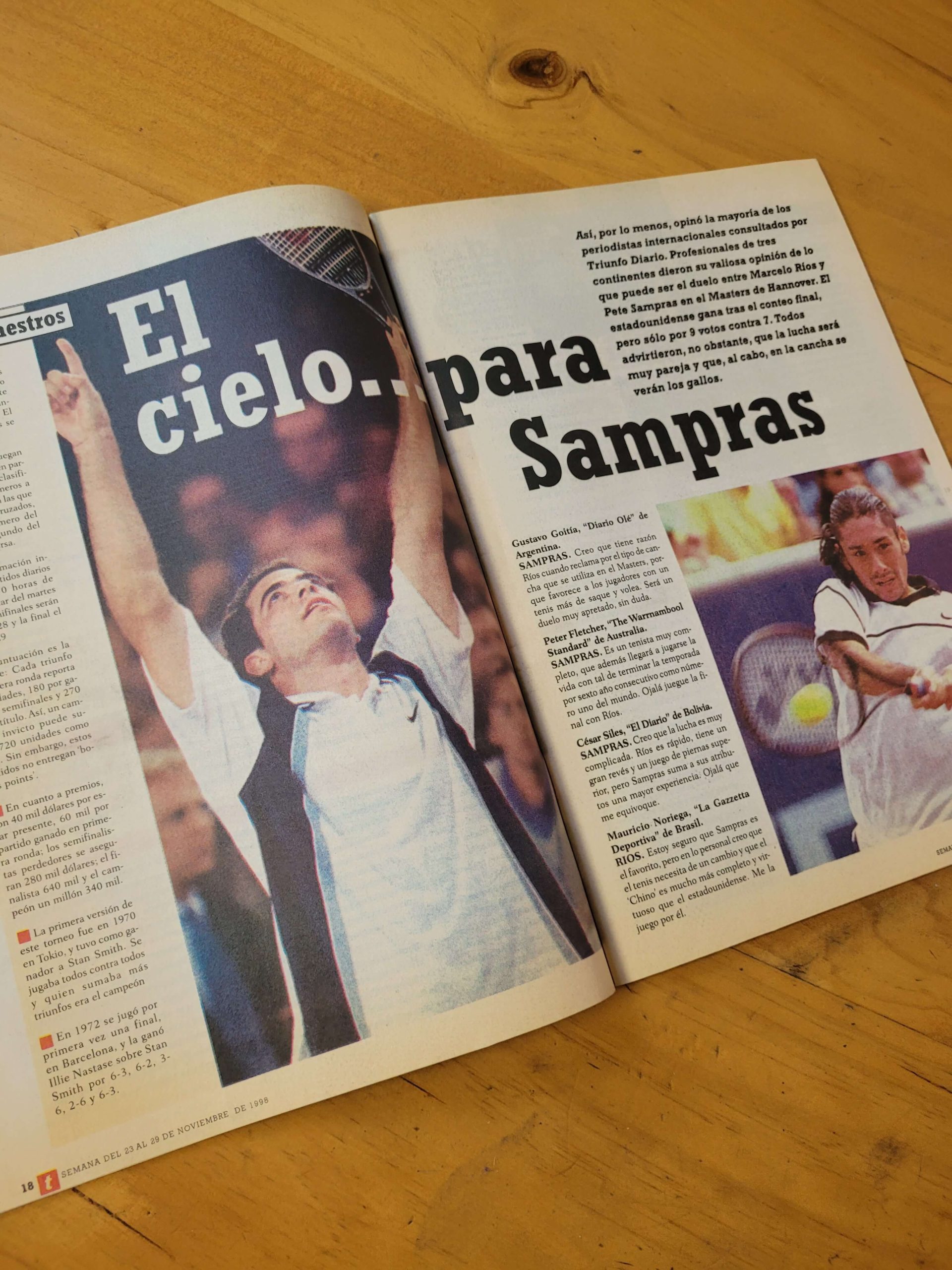 Pack TRIUNFO Marcelo Ríos en el año del número 1 del mundo -1998- (x9) - Imagen 10