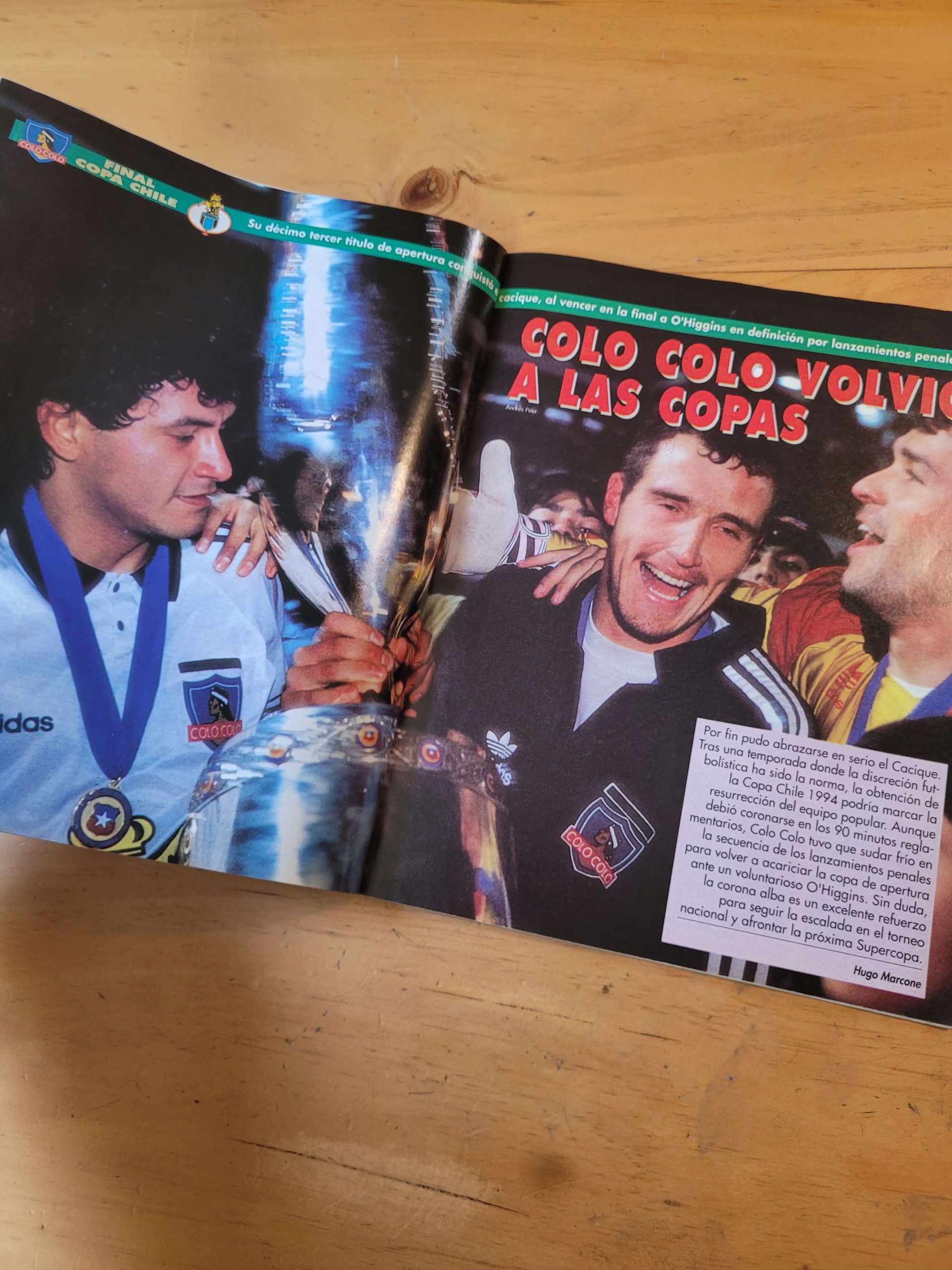 Revista DON BALÓN Colo Colo campeón Copa Chile 1994