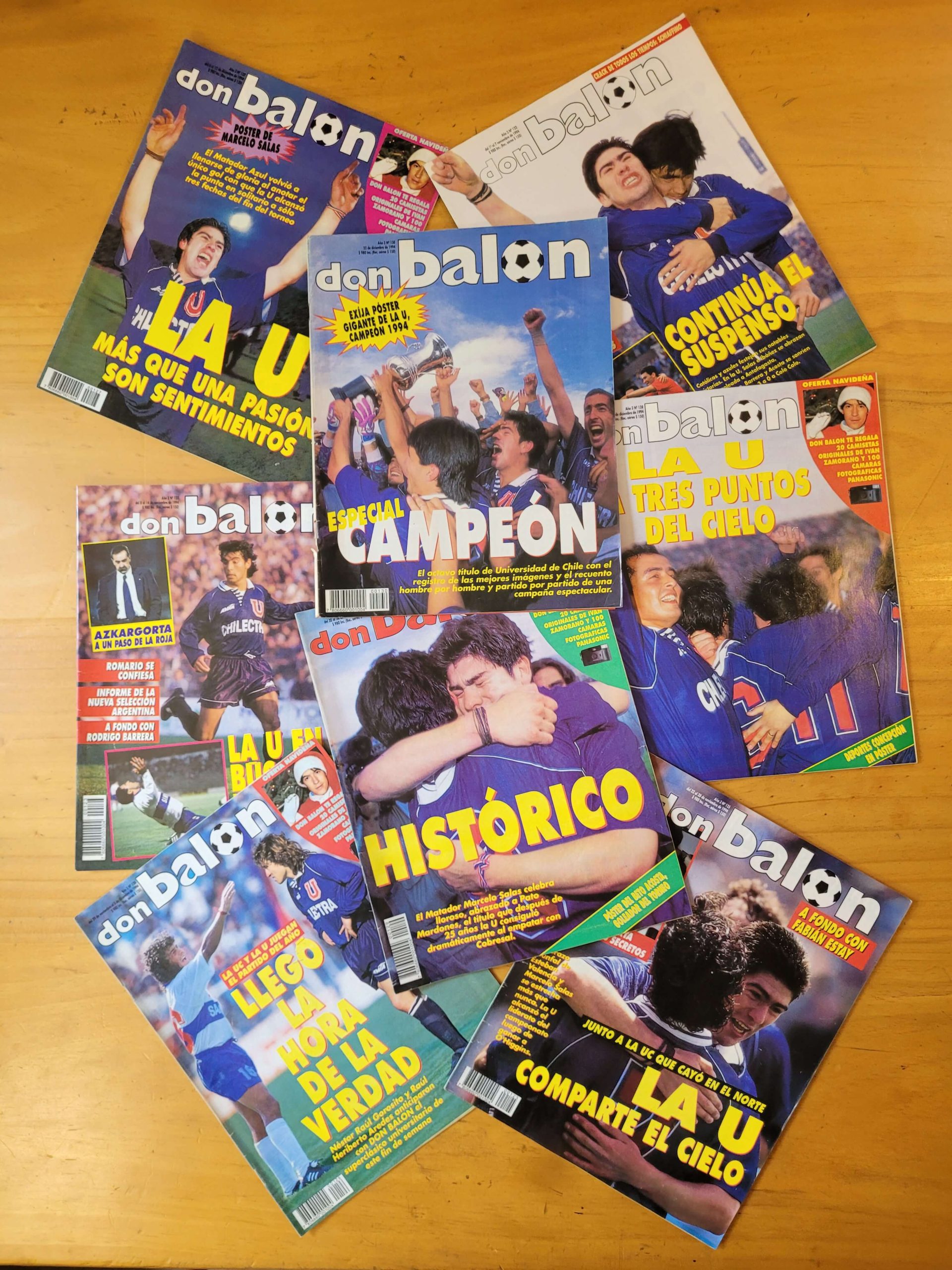Pack DON BALÓN -La U campeón 1994 + Especial- (x8)
