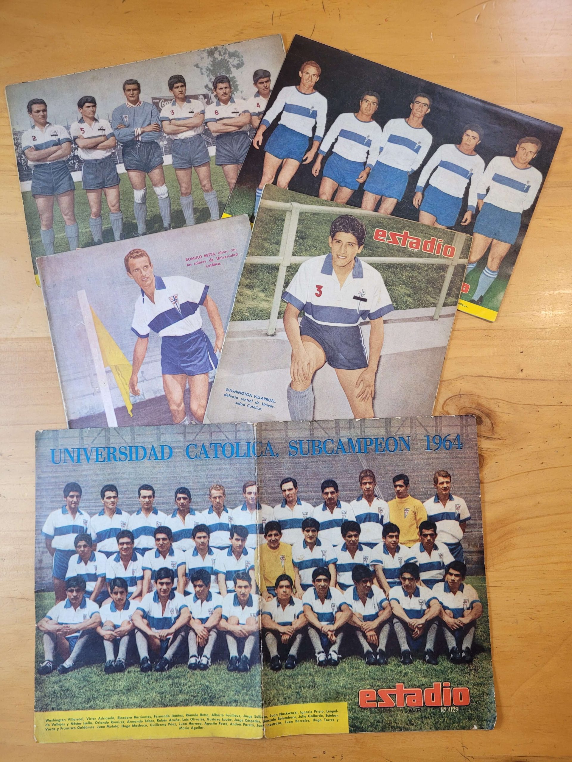 Pack ESTADIO Universidad Católica 60s (x5)