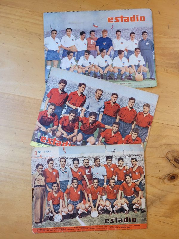 Pack ESTADIO Selección Chilena con Sapo Livingston (x3)