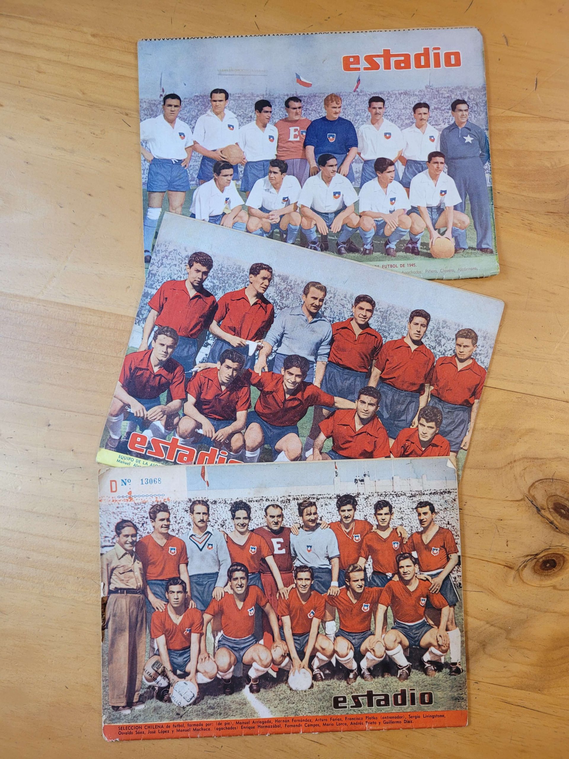 Pack ESTADIO Selección Chilena con Sapo Livingston (x3)