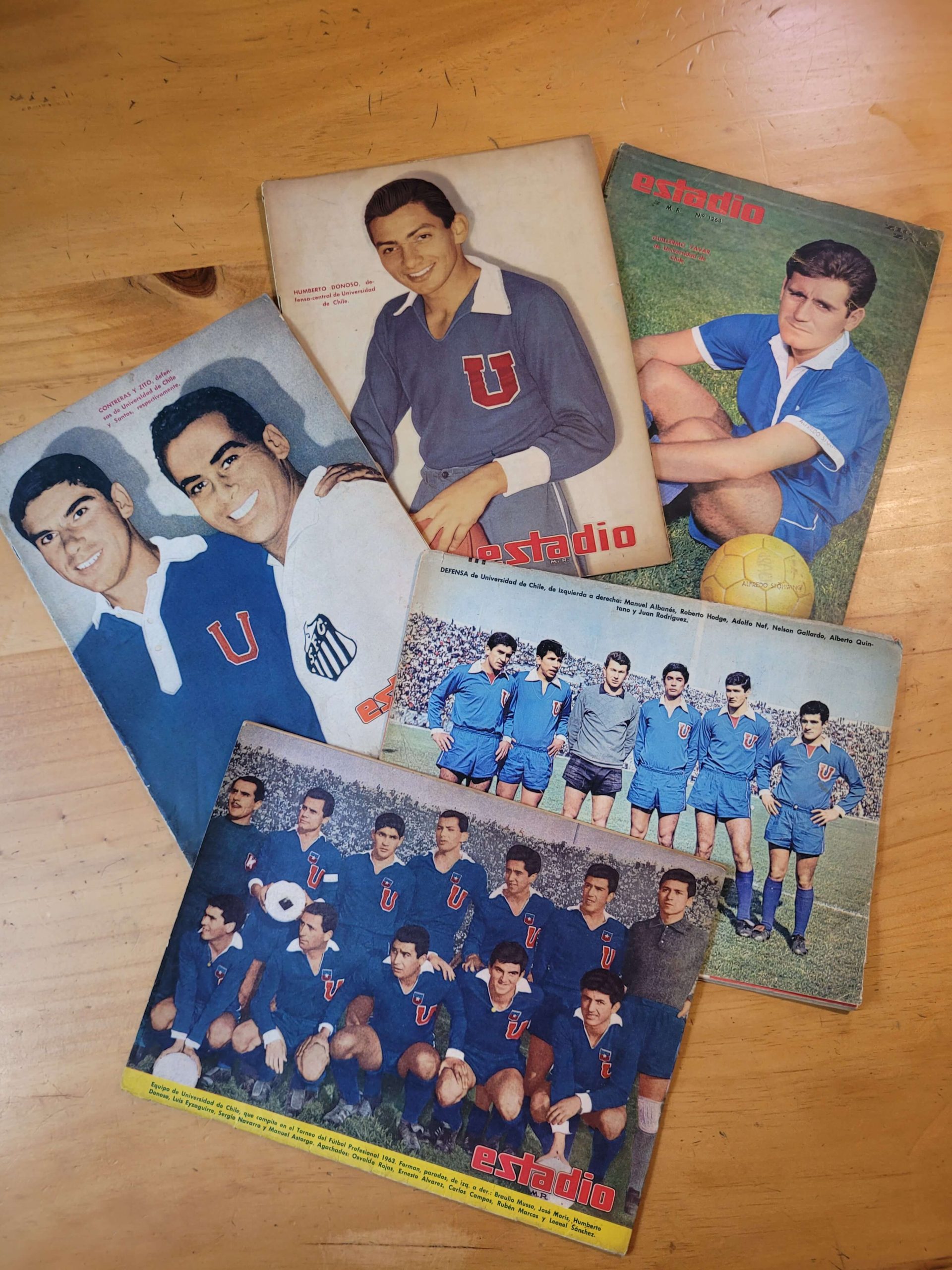 Pack ESTADIO, -Portadas U de Chile época Ballet Azul- (x5)