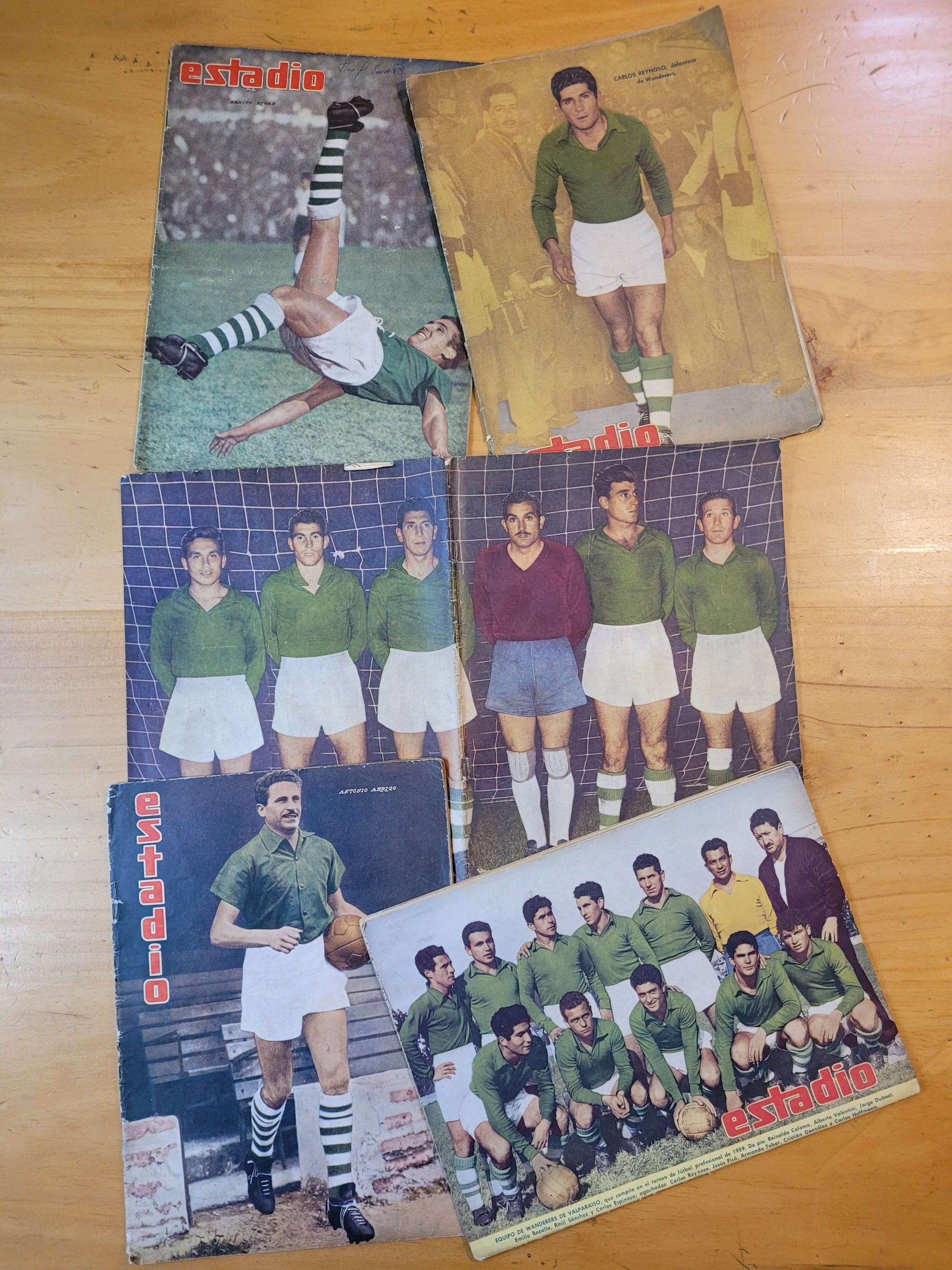 Pack ESTADIO Wanderers años 50s (x5)