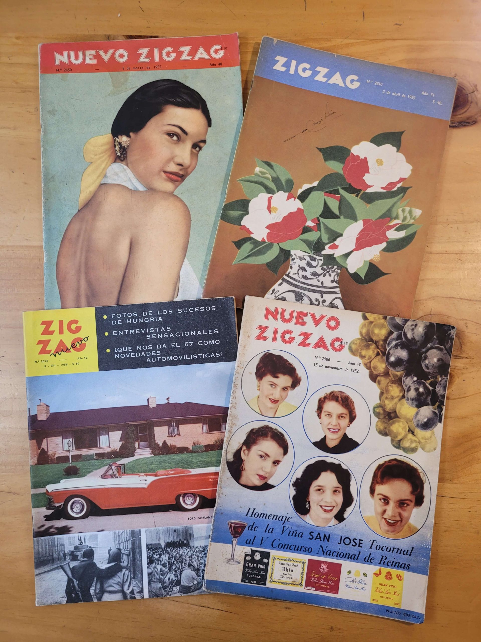 Pack ZIG ZAG n°4, años 50s (x4)