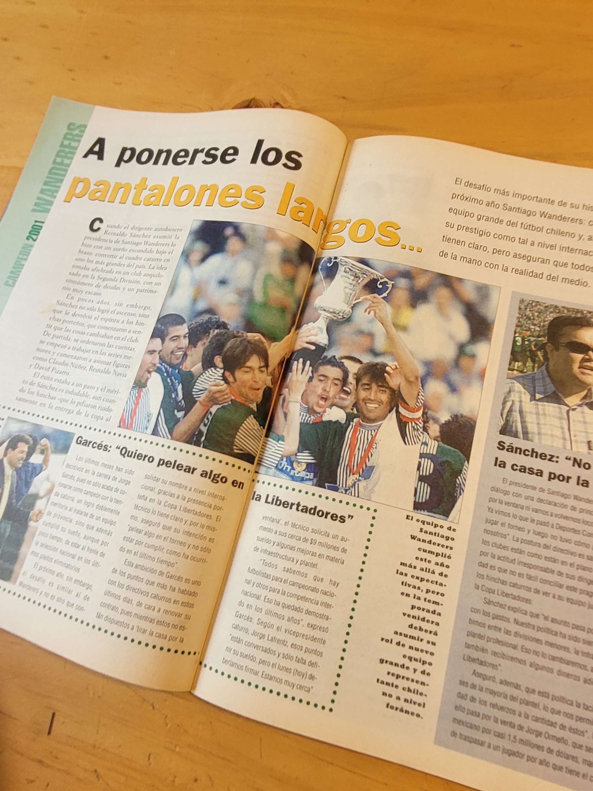 Pack TRIUNFO Wanderers campeón 2001 (x5) - Imagen 12