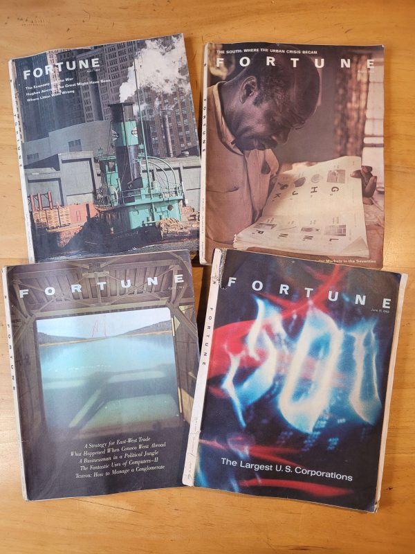 Pack revista FORTUNE años 60s (x4)