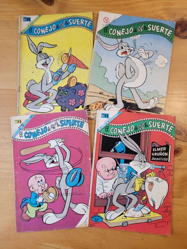 Pack EL CONEJO DE LA SUERTE años 60s (x4)