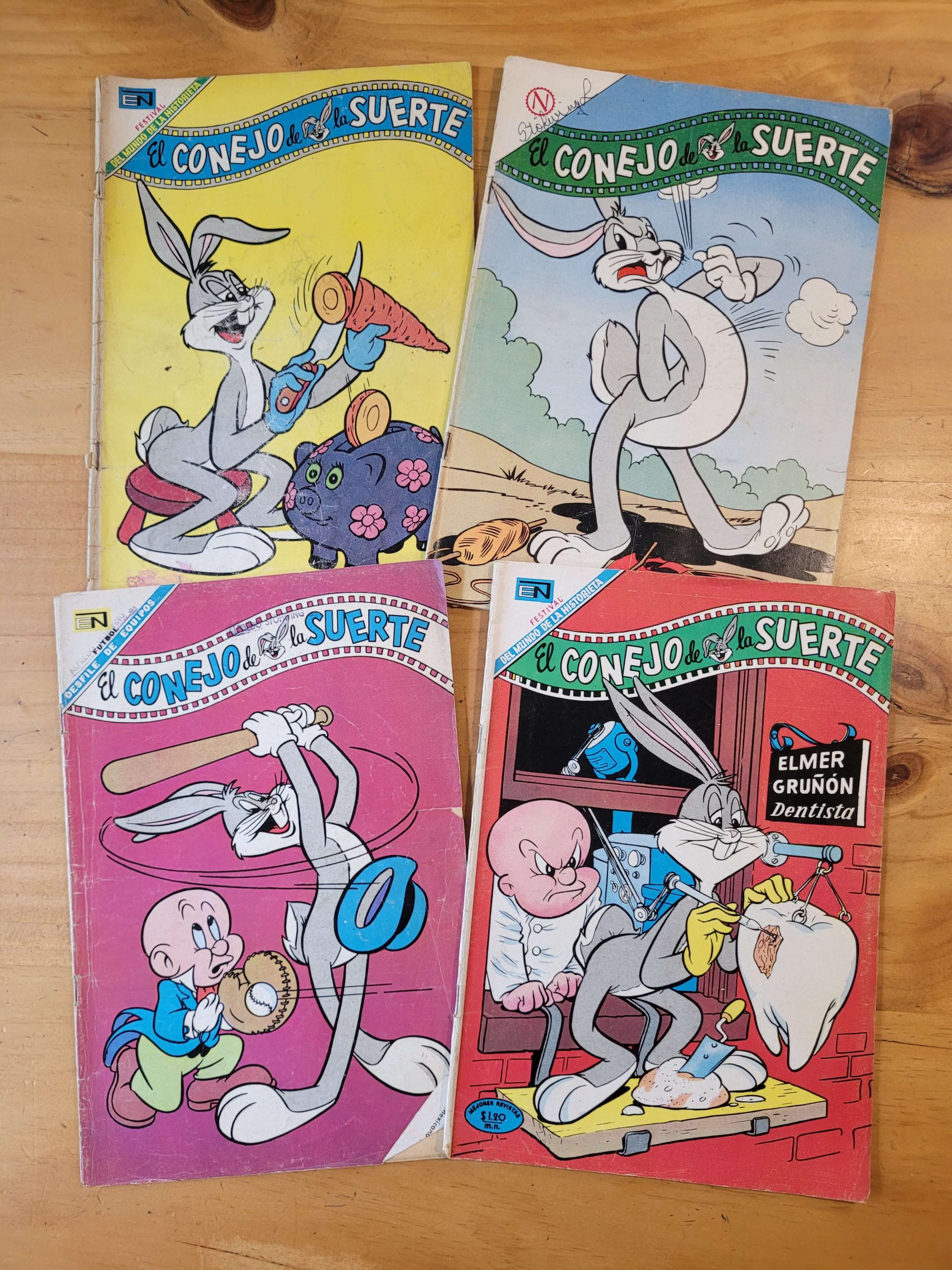 Pack EL CONEJO DE LA SUERTE años 60s (x4)