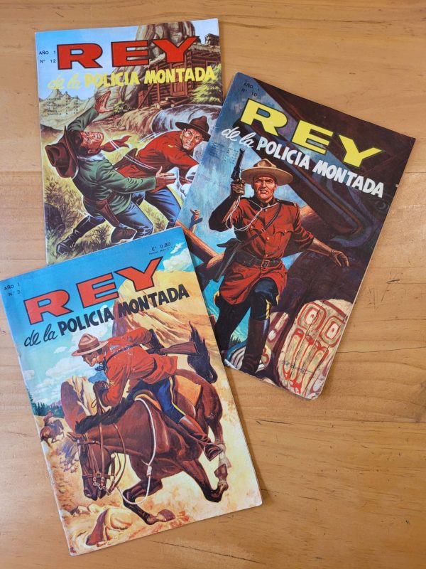 Pack EL REY DE LA POLICIA MONTADA, años 60s (x3)