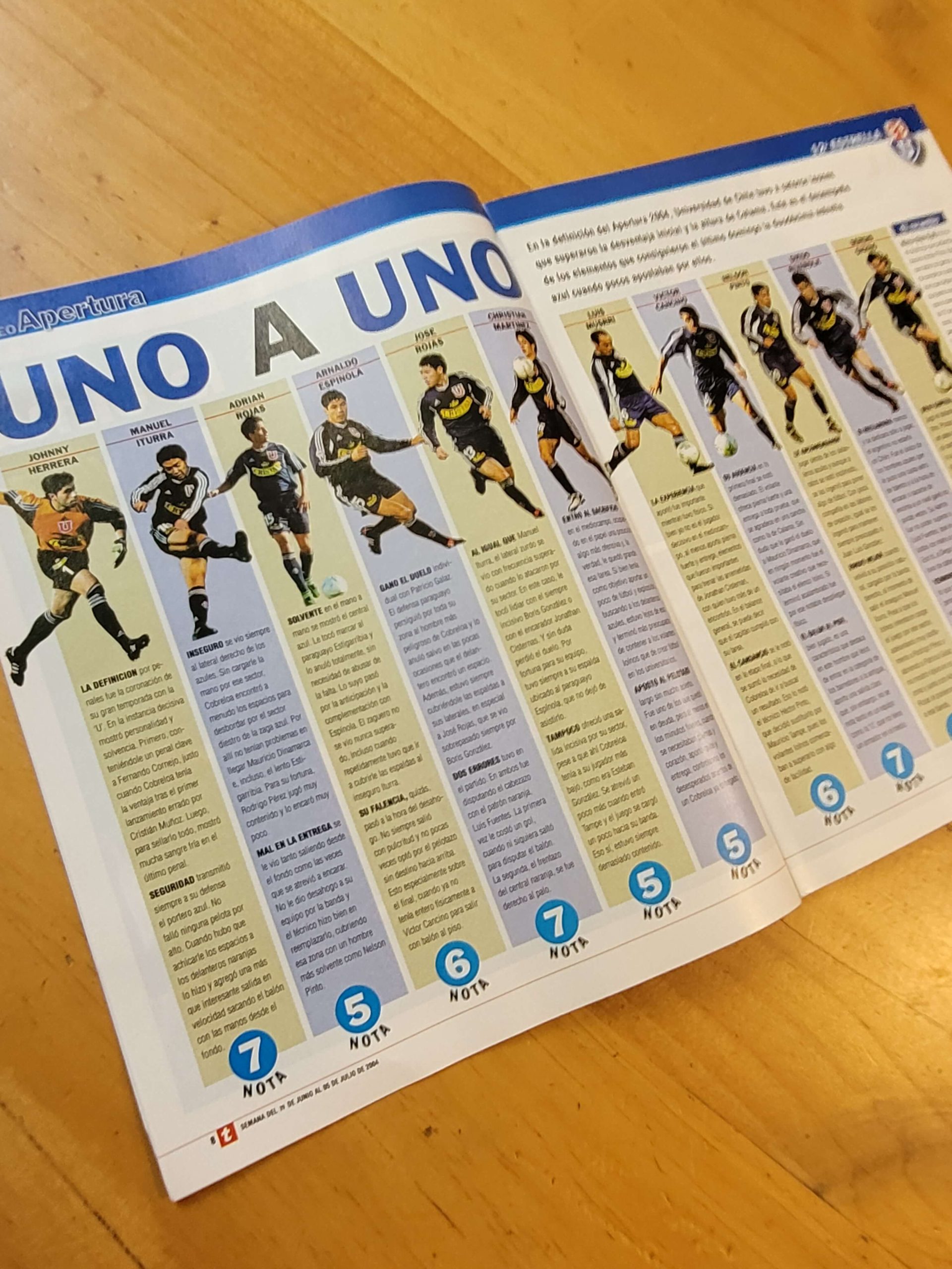 Revista TIRUNFO -U de Chile campeón apertura 2004- - Imagen 5