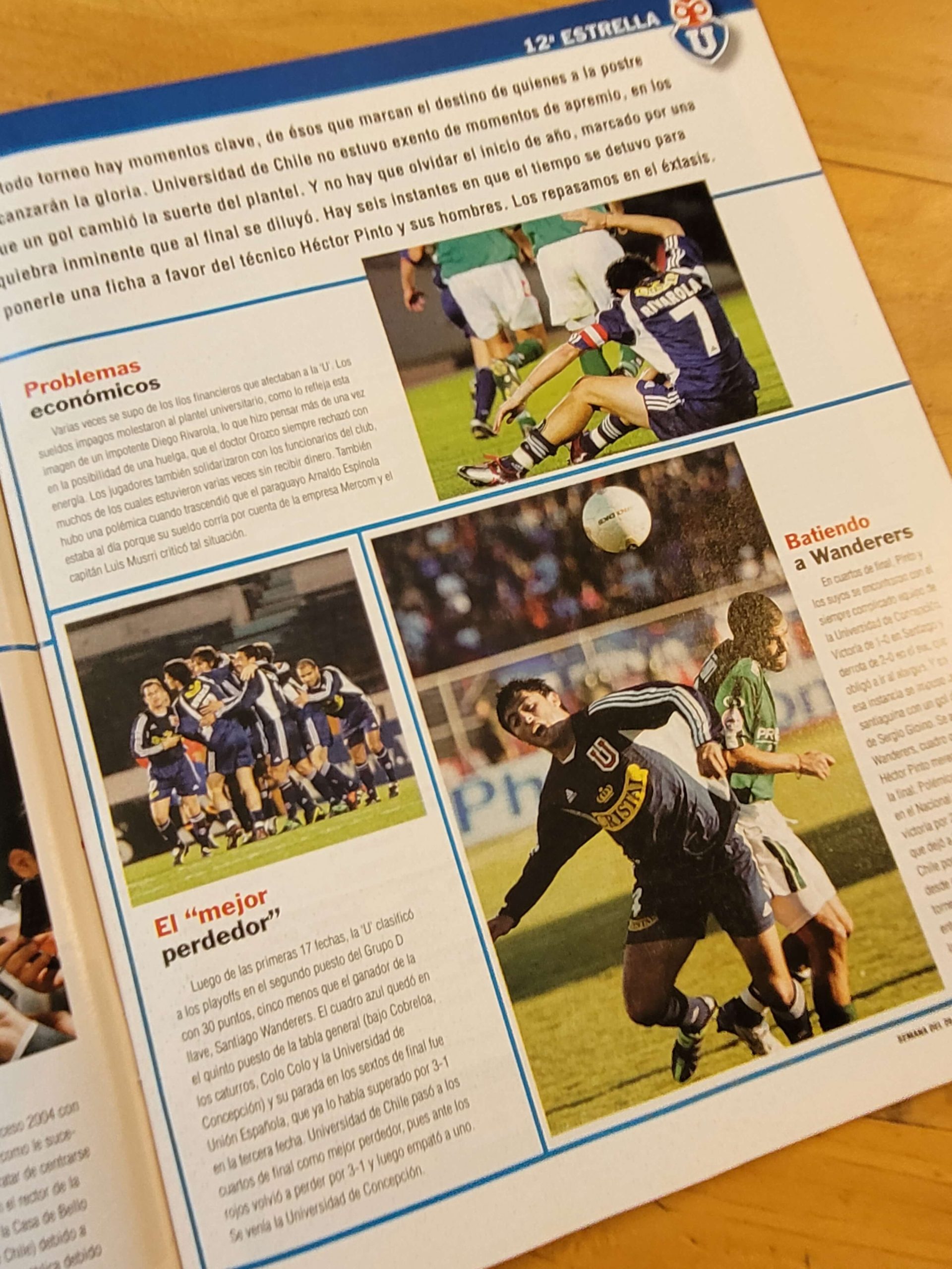 Revista TIRUNFO -U de Chile campeón apertura 2004- - Imagen 8