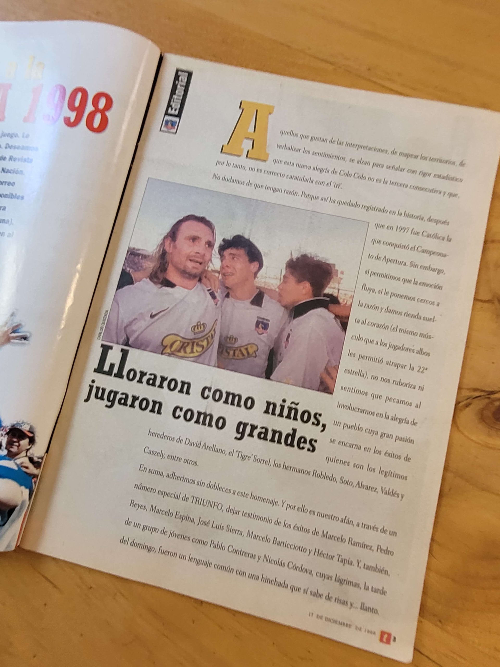 Revista TRIUNFO -U de Chile campeón 2000- - Imagen 12