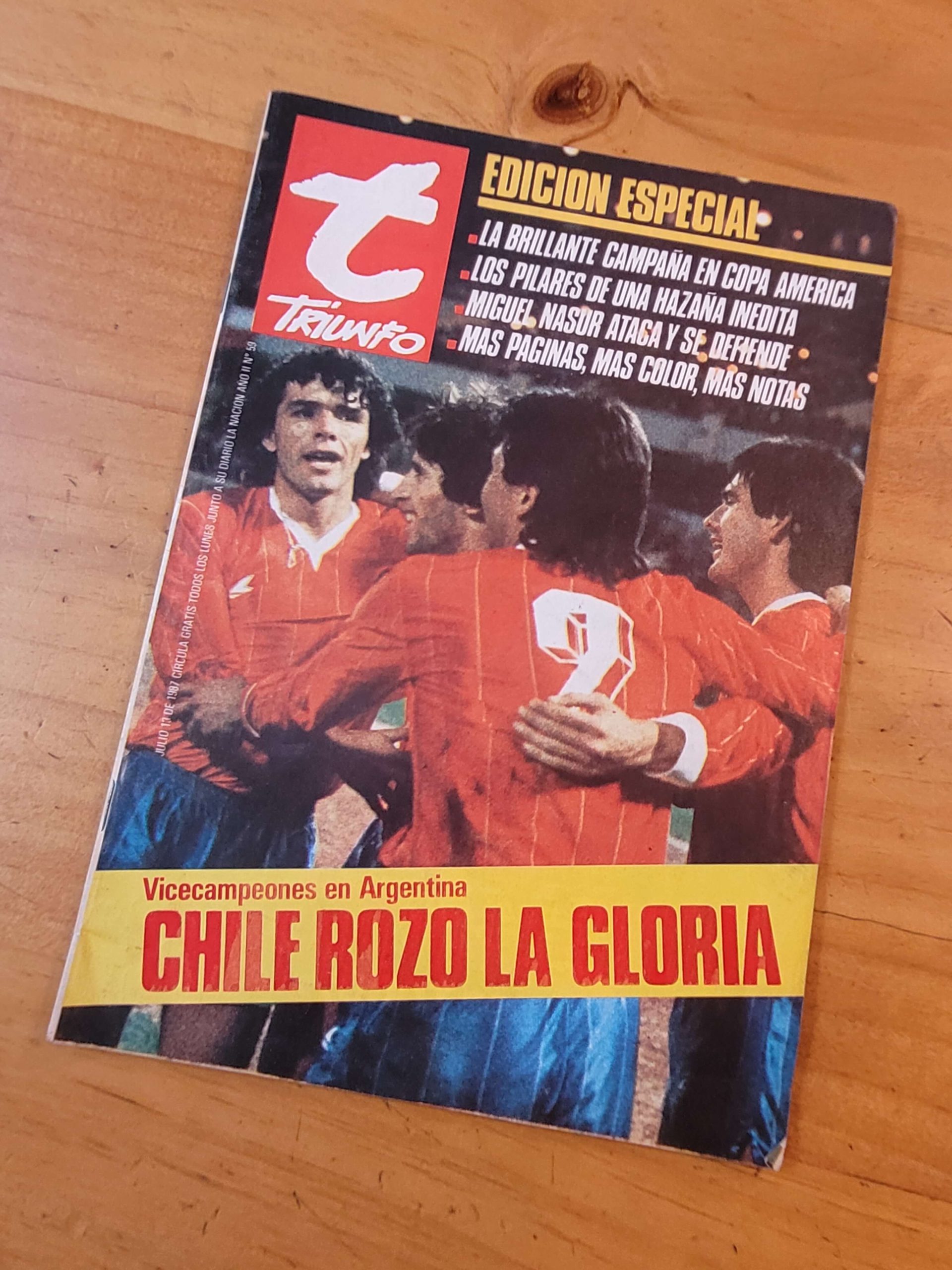 Revista TIRUNFO -Especial: Chile subcampeón Copa América 1987-
