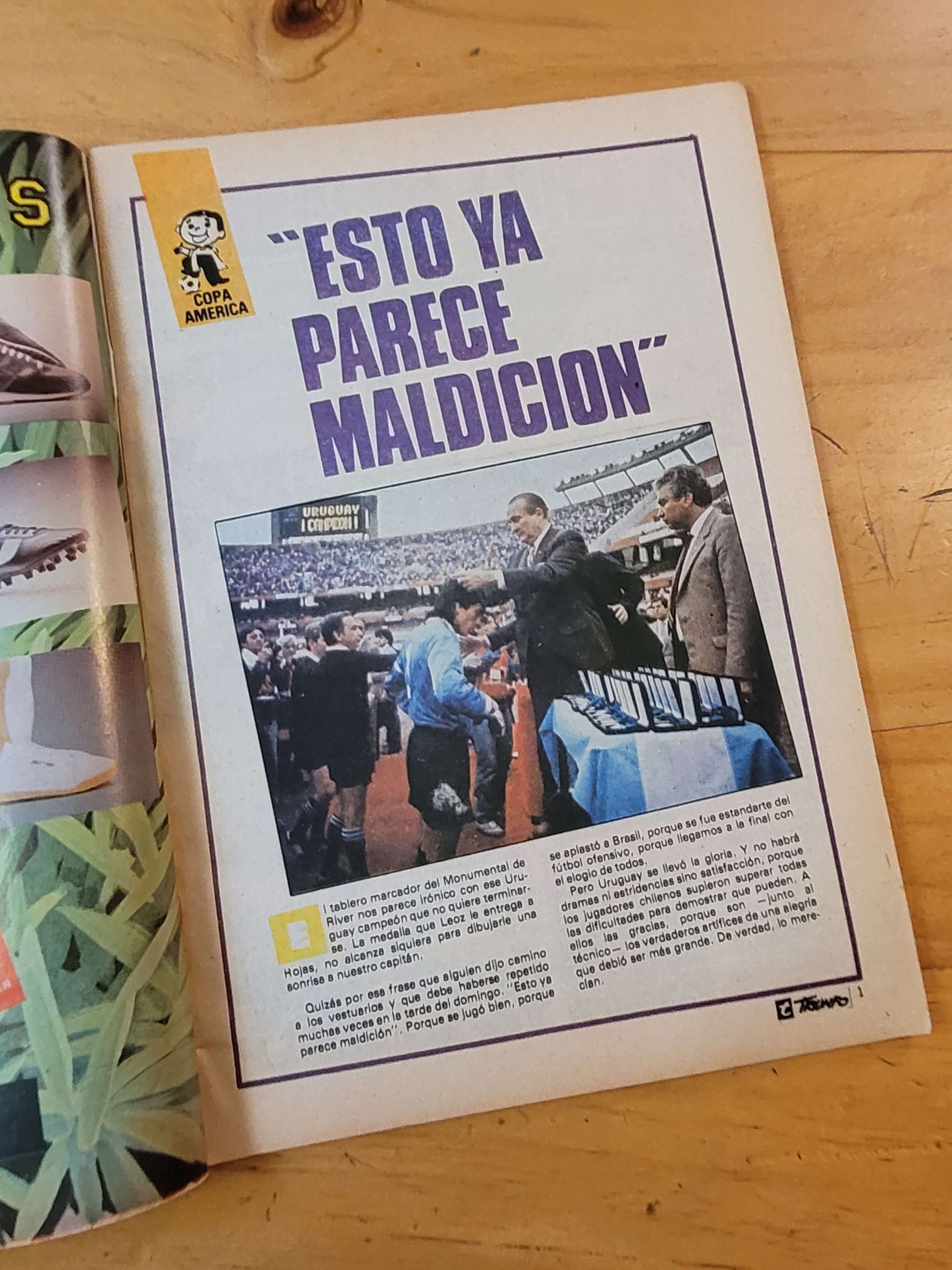 Revista TIRUNFO -Especial: Chile subcampeón Copa América 1987-