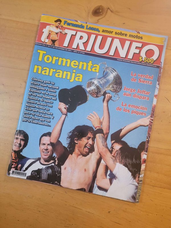 Revista TRIUNFO -Cobreloa campeón Clausura 2004 + poster-