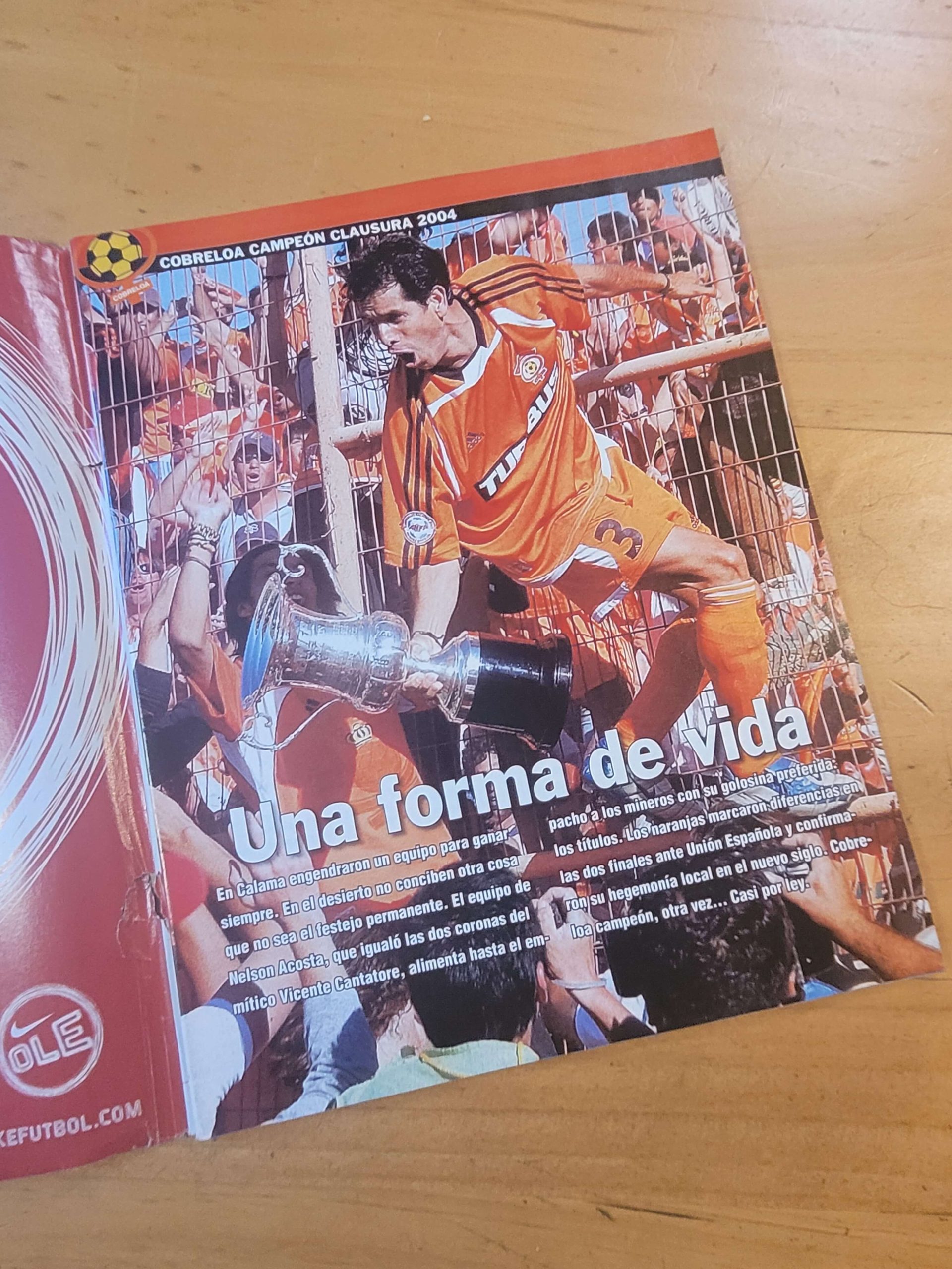 Revista TRIUNFO -Cobreloa campeón Clausura 2004 + poster- - Imagen 5
