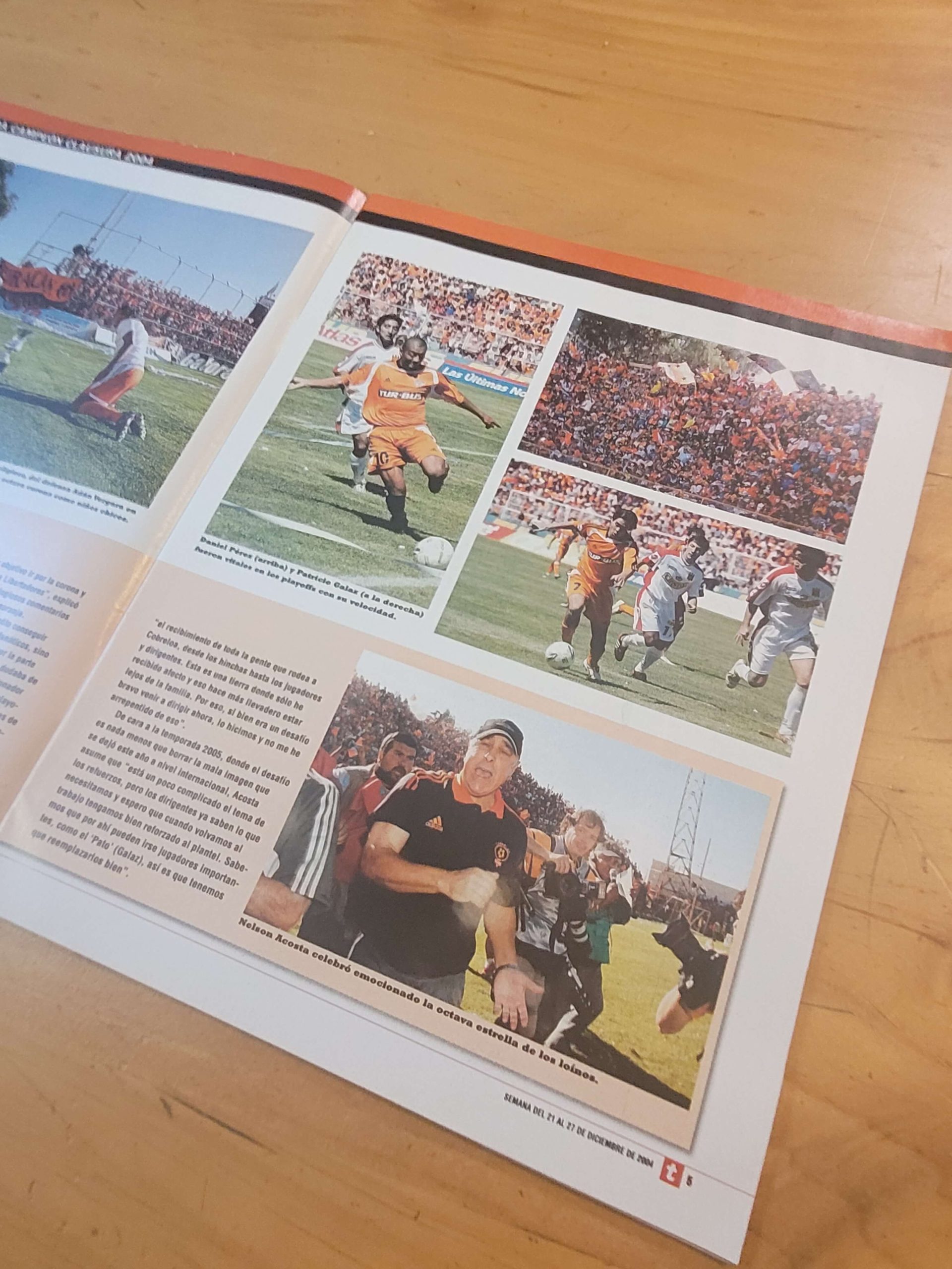 Revista TRIUNFO -Cobreloa campeón Clausura 2004 + poster- - Imagen 6