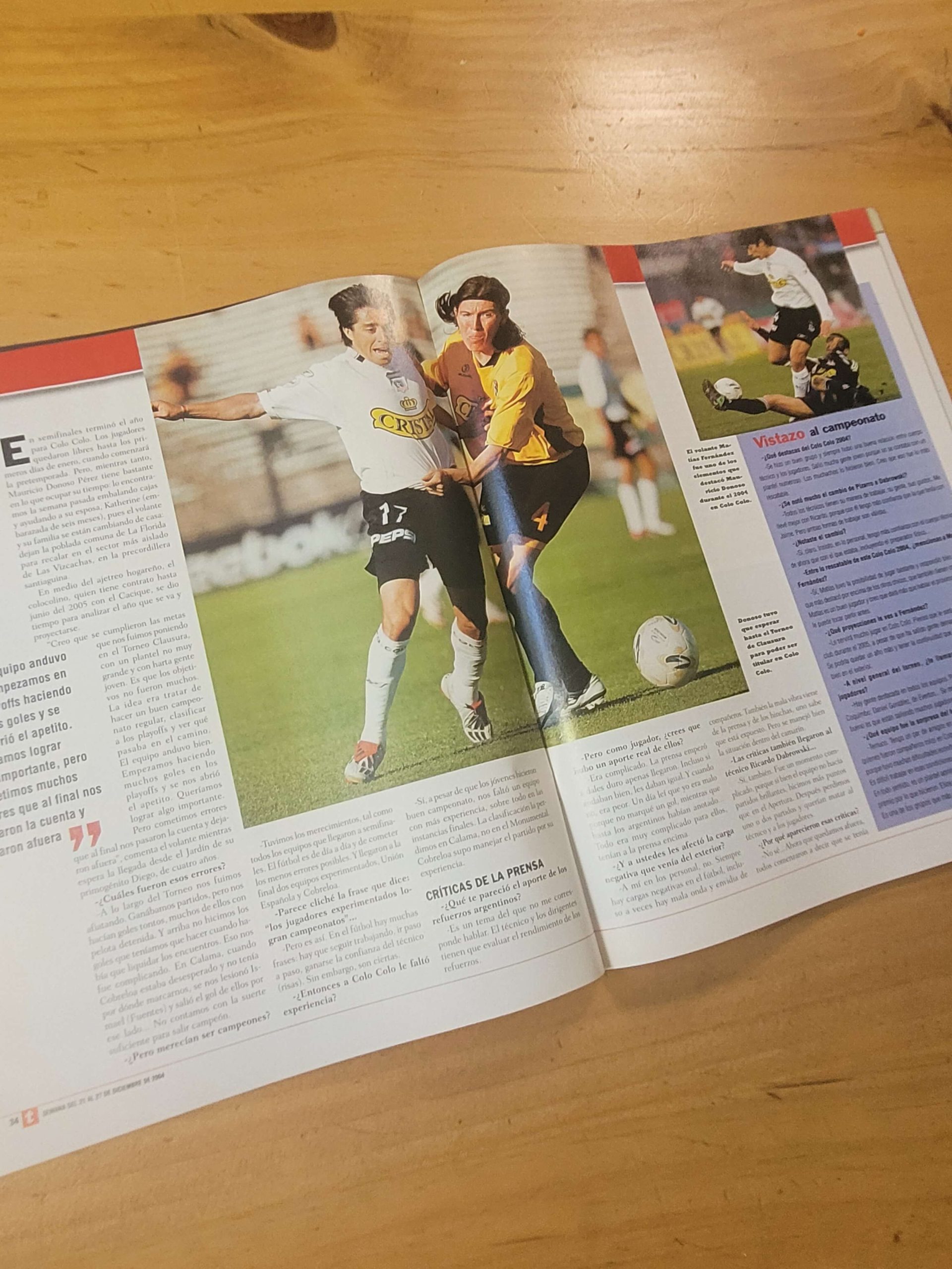 Revista TRIUNFO -Cobreloa campeón Clausura 2004 + poster- - Imagen 11