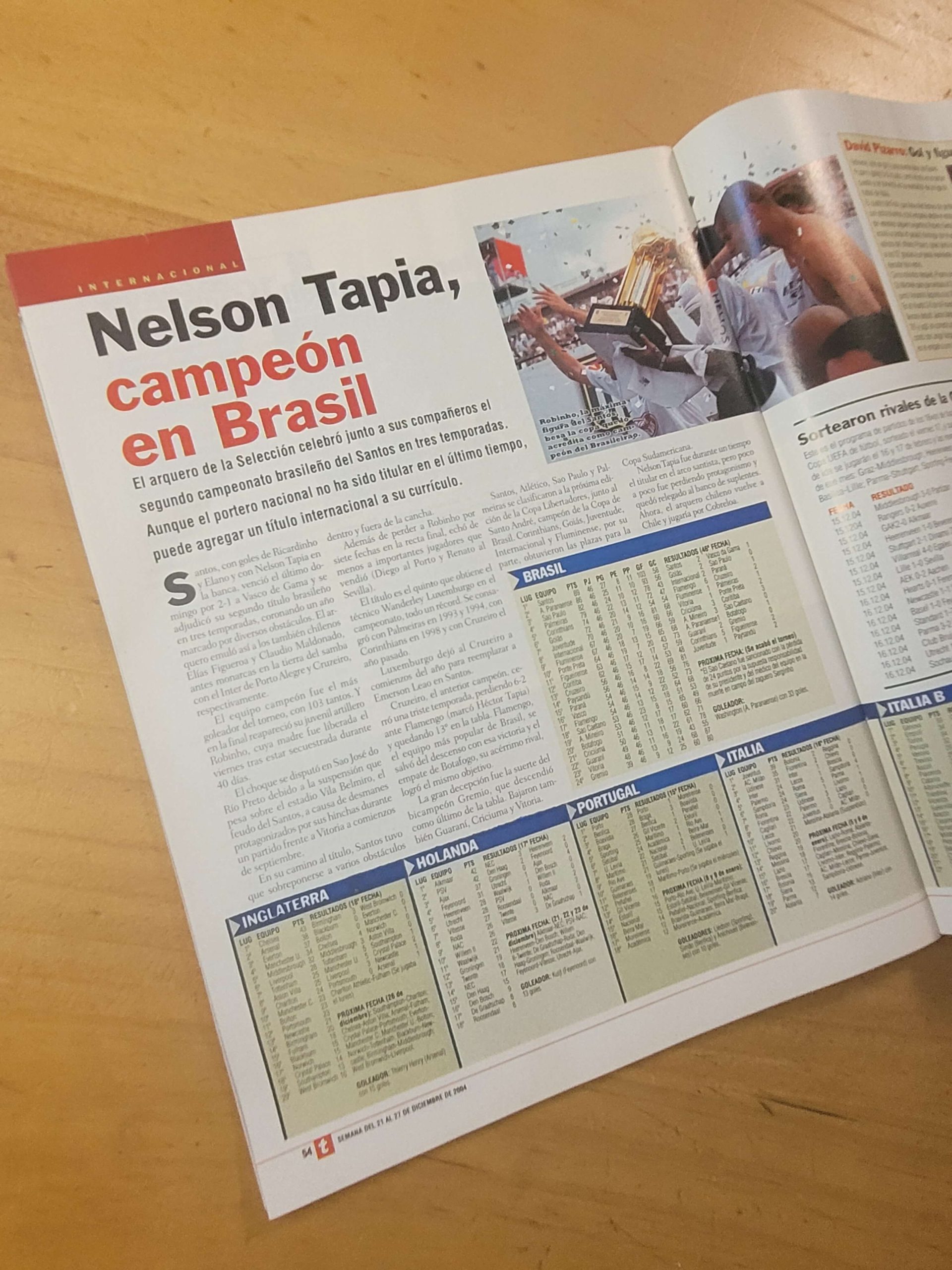 Revista TRIUNFO -Cobreloa campeón Clausura 2004 + poster- - Imagen 12