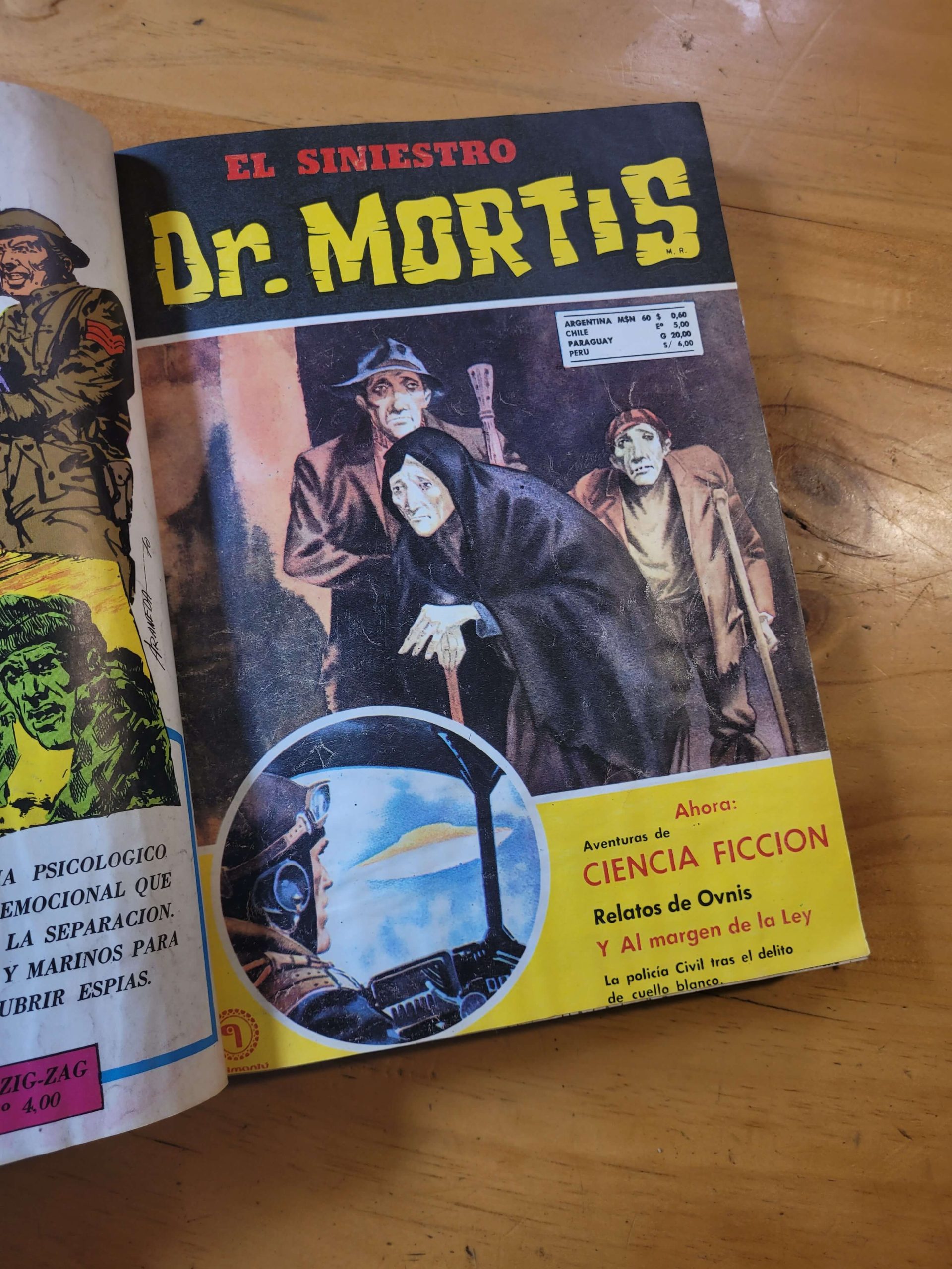 Empaste Dr MORTIS años 70s (13 revistas)