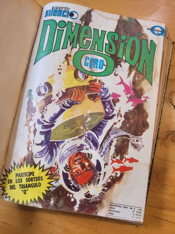 Empaste comic de detectives DIMENSION CERO, ESPÍA 13, DELITO y GARRA DE ACERO (x9)