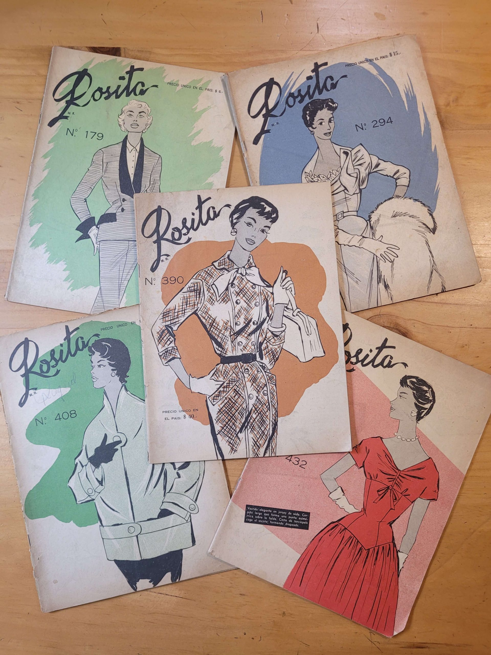 Pack ROSITA n°1, años 50s (x5)