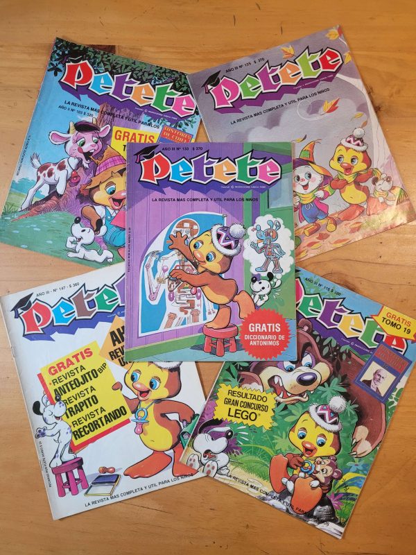 Pack PETETE años 80s (x5)