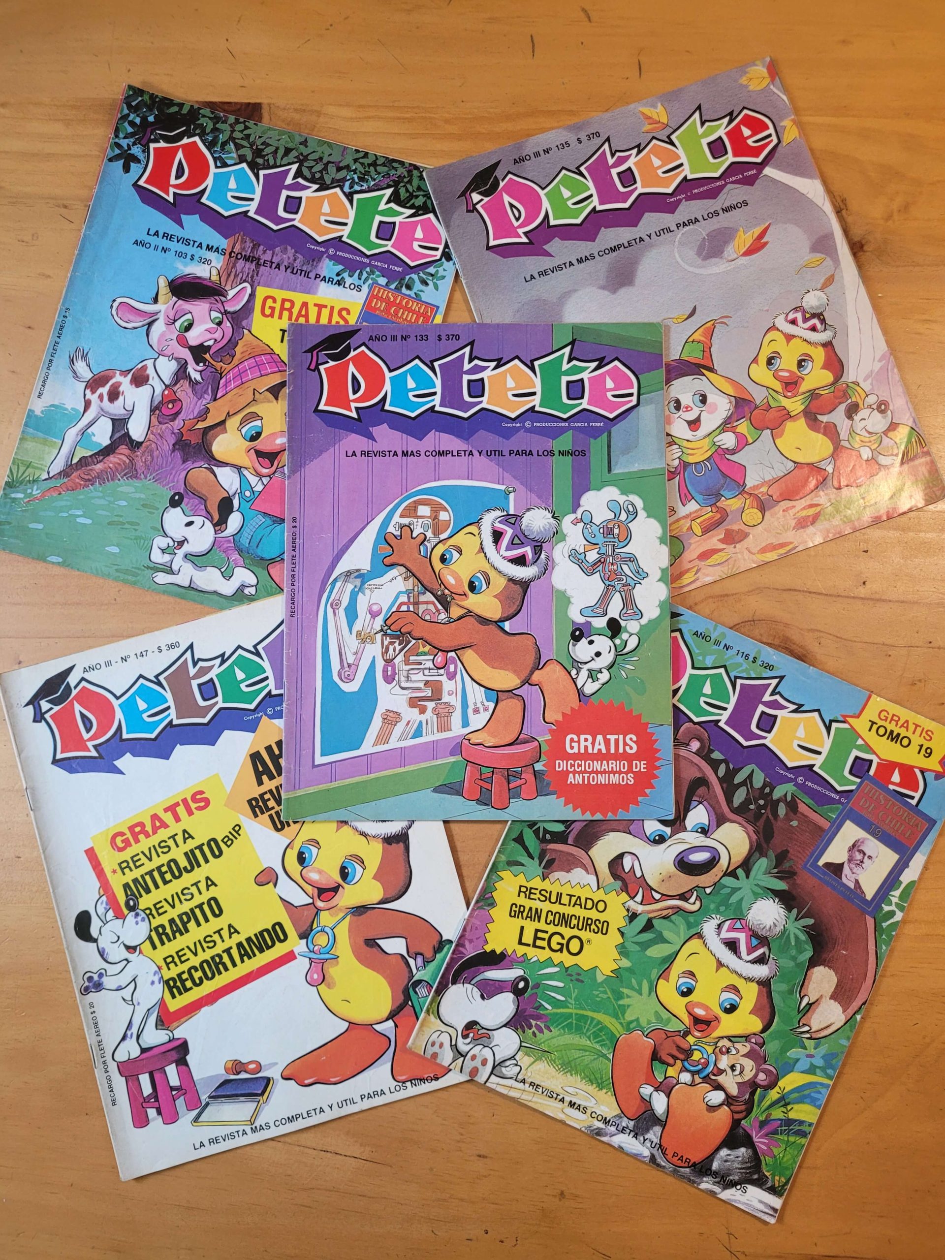 Pack PETETE años 80s (x5)