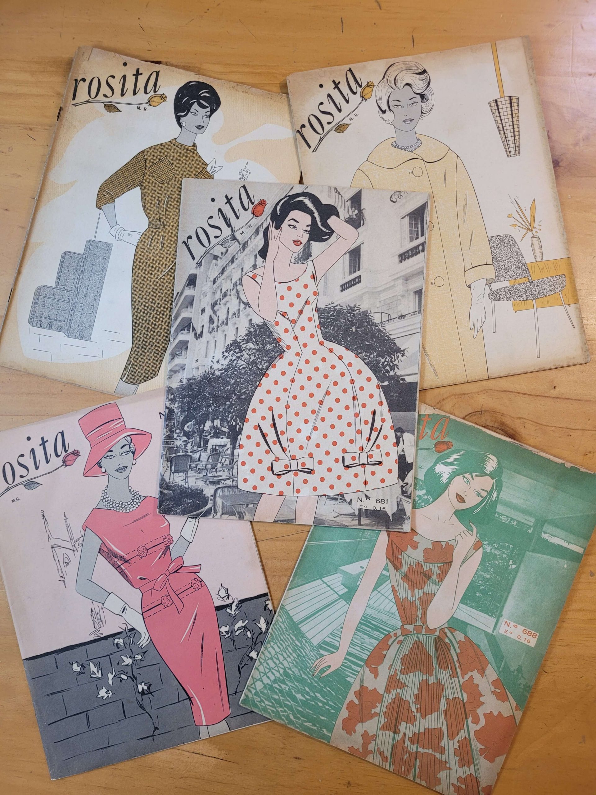 Pack n°2 ROSITA 60s (x5)