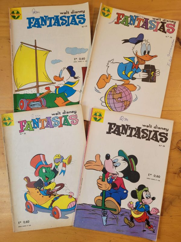 Pack FANTASIAS de Walt Disney n°6, años 60s (x4)