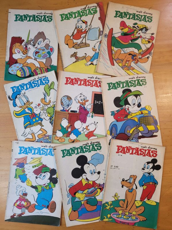 Pack FANTASIAS de Walt Disney años 60s (x9)