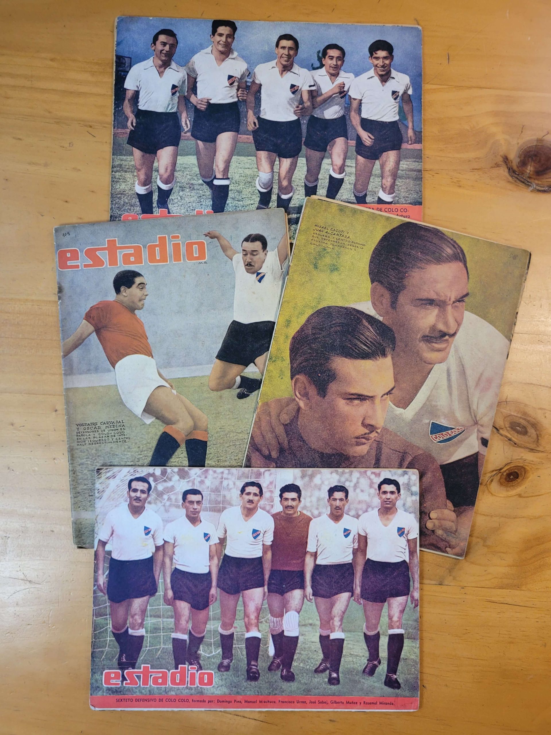 Pack revista Estadio Colo Colo años 40s (x4)