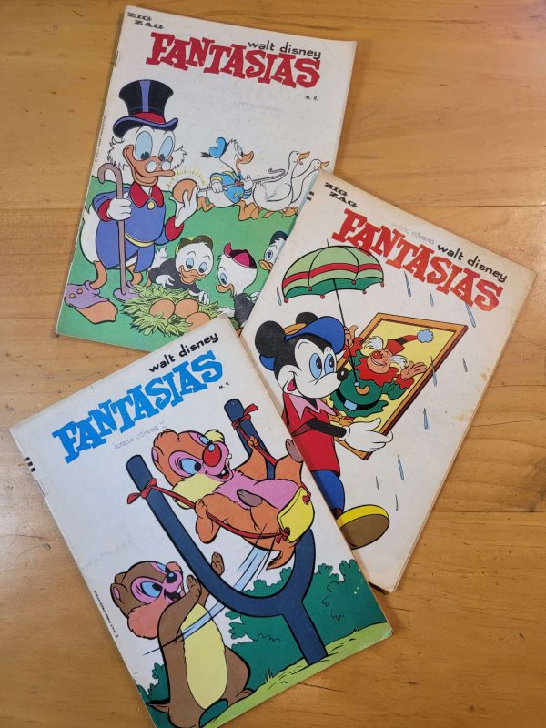 Pack FANTASIAS de Walt Disney n°3, años 60s (x4)