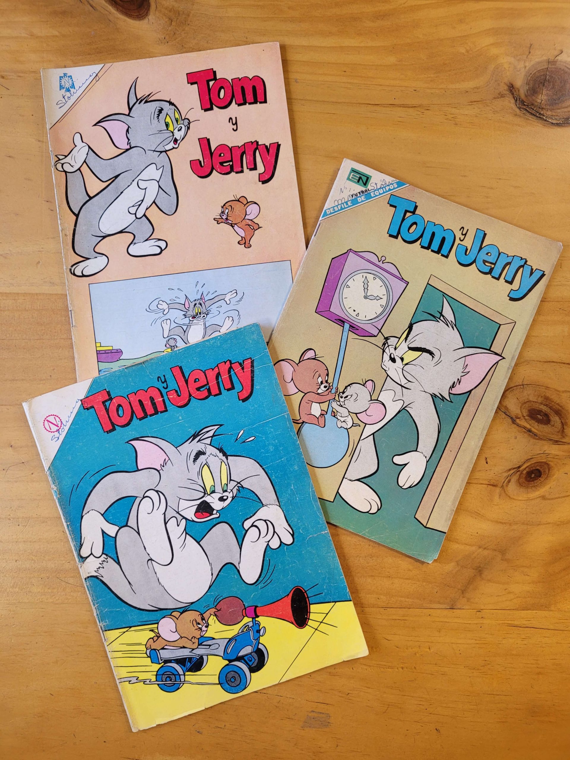 Pack TOM Y JERRY años 60s (x3)