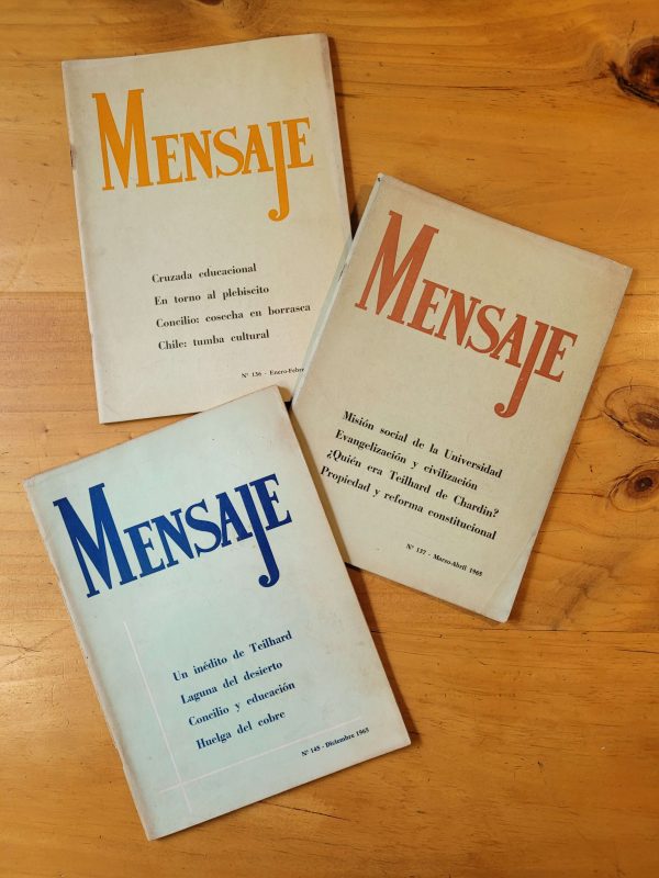 Pack MENSAJE de la Compañía de Jesús -1965- (x3)