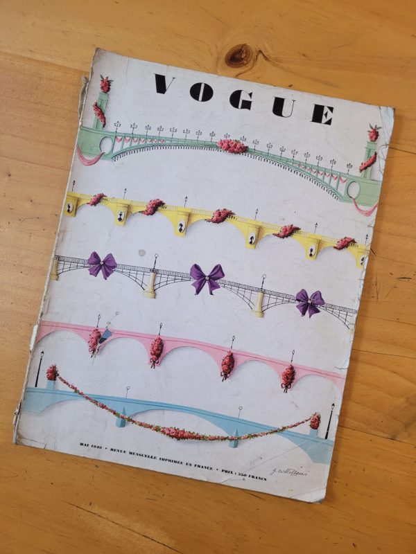 Revista VOGUE edición francesa para febrero de 1949 (Número de postguerra)