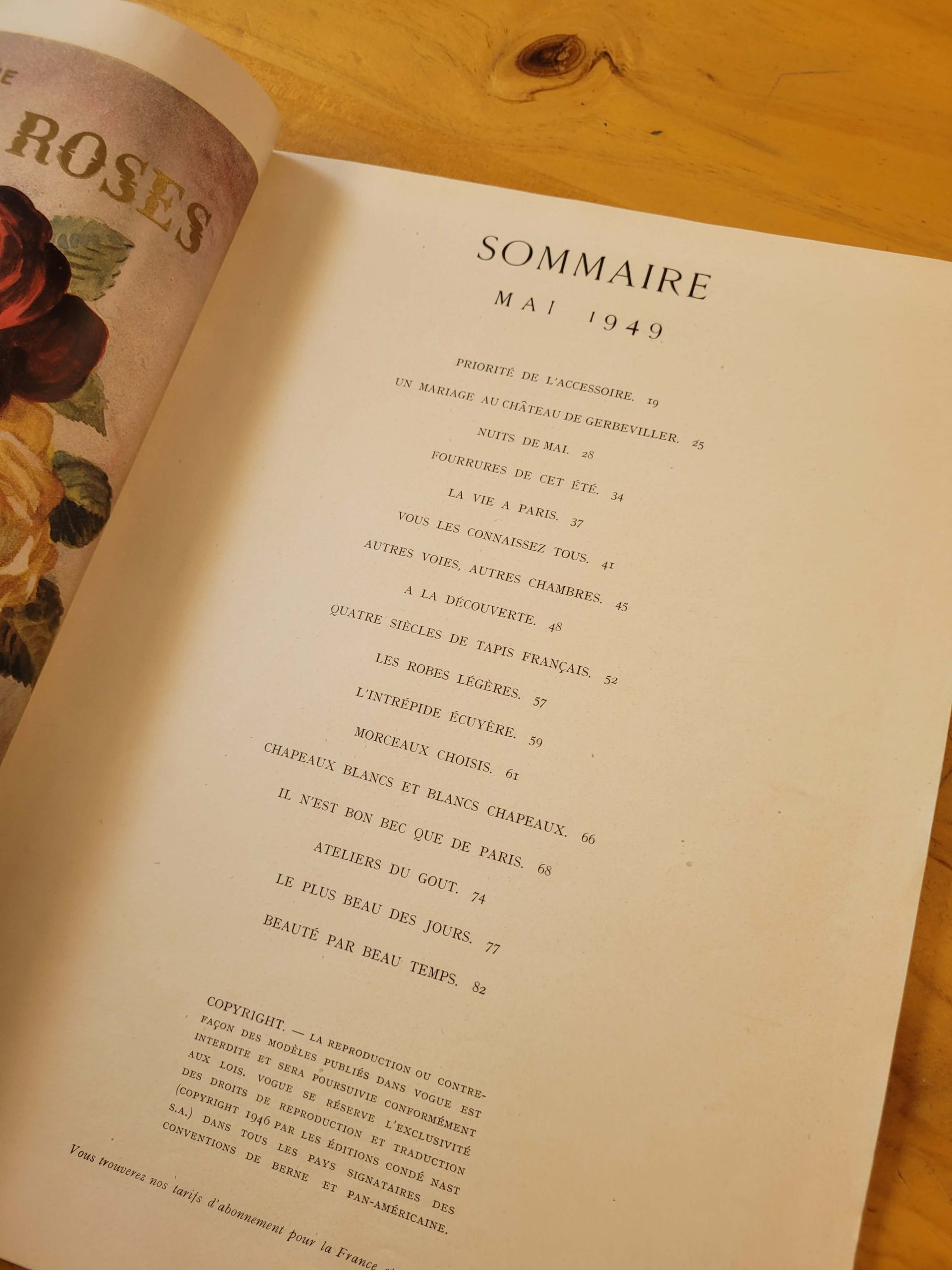 Revista VOGUE edición francesa para febrero de 1949 (Número de postguerra) - Imagen 13