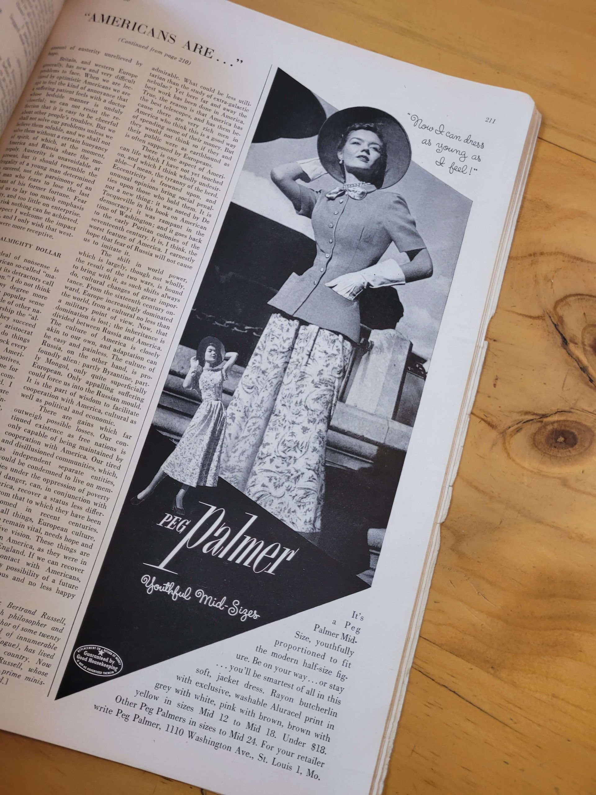 Revista VOGUE febrero 1950 -Especial AMERICANA- - Imagen 3