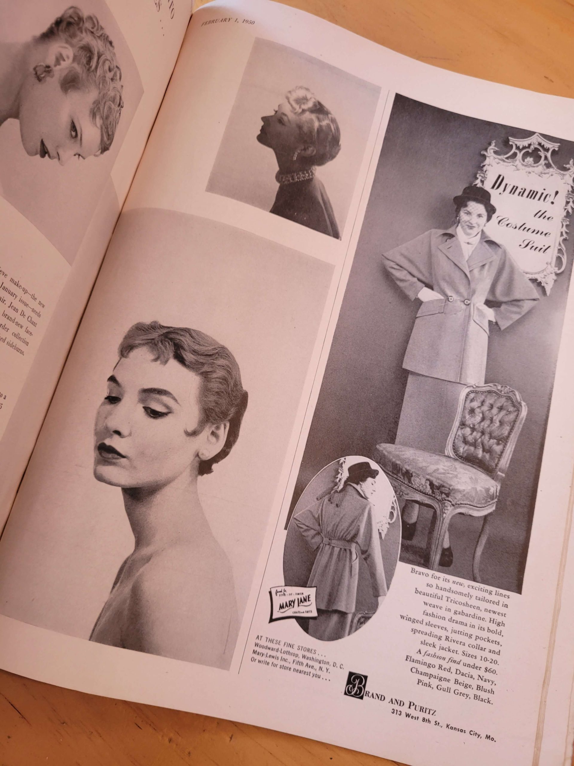 Revista VOGUE febrero 1950 -Especial AMERICANA- - Imagen 4