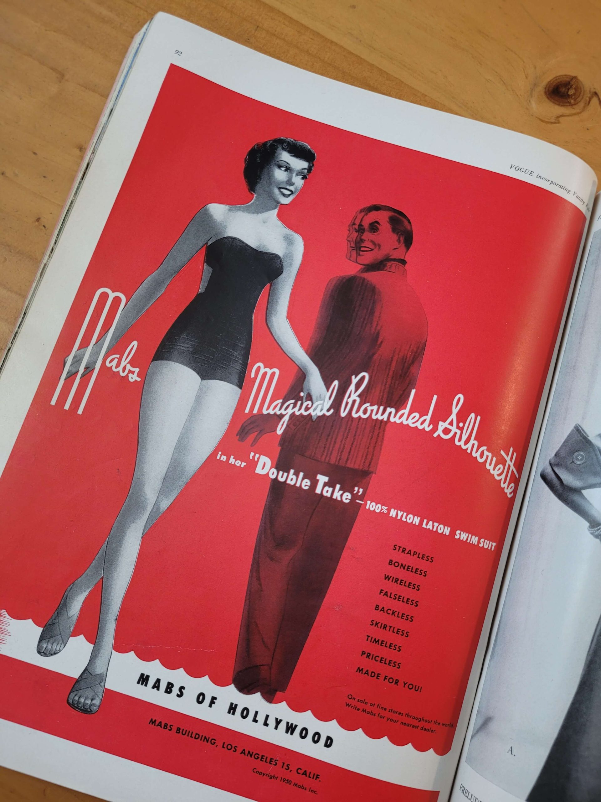 Revista VOGUE febrero 1950 -Especial AMERICANA-