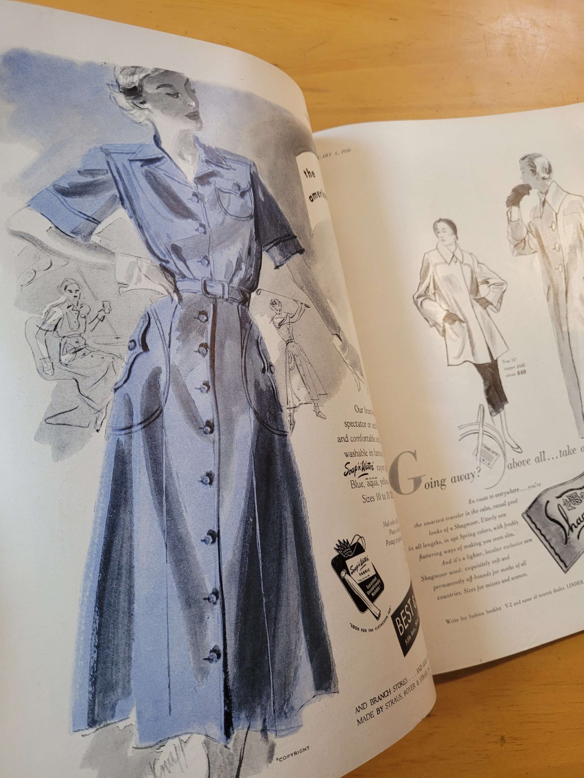 Revista VOGUE febrero 1950 -Especial AMERICANA- - Imagen 18