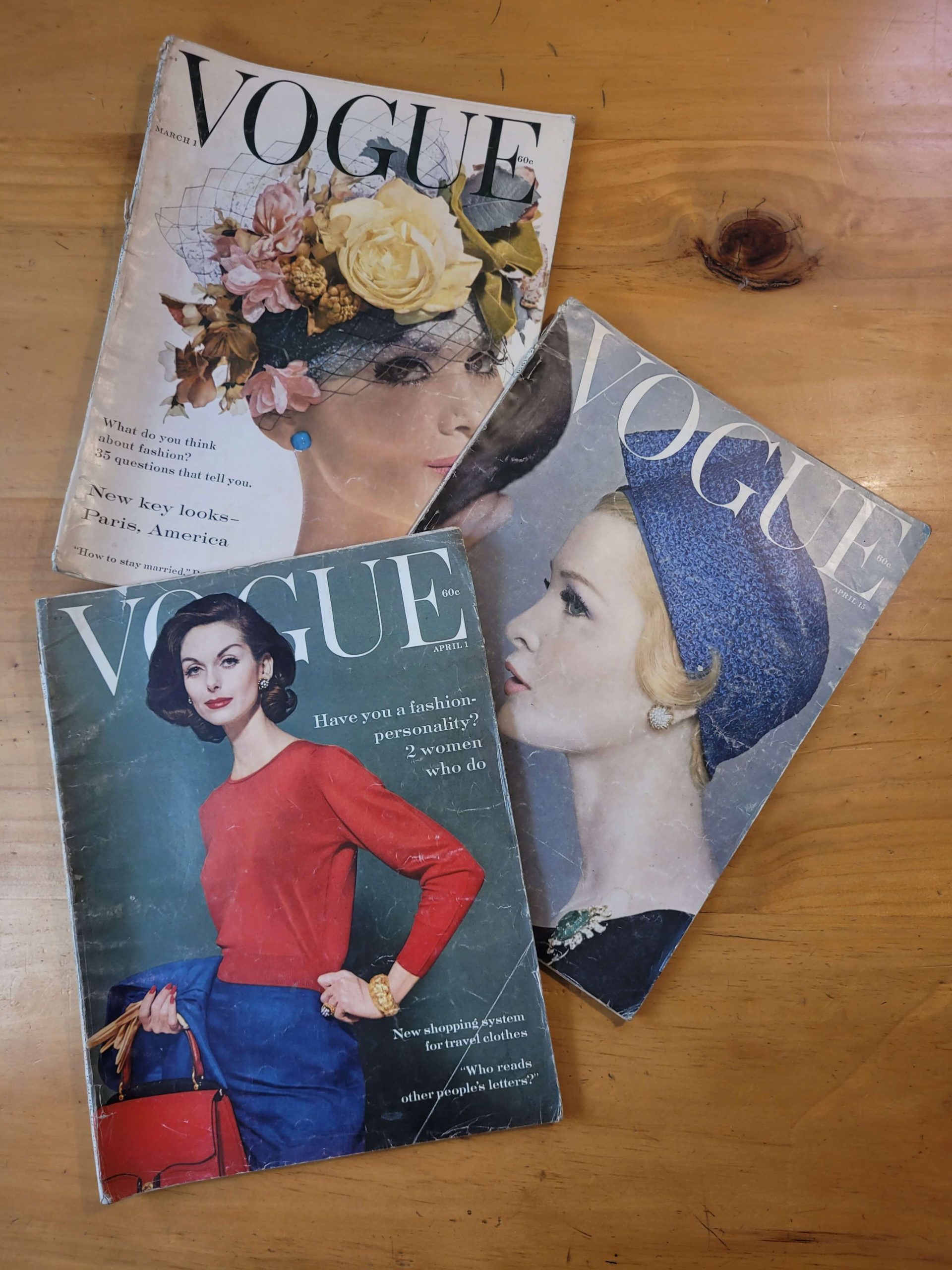 Pack VOGUE finales de los 50s (x3)
