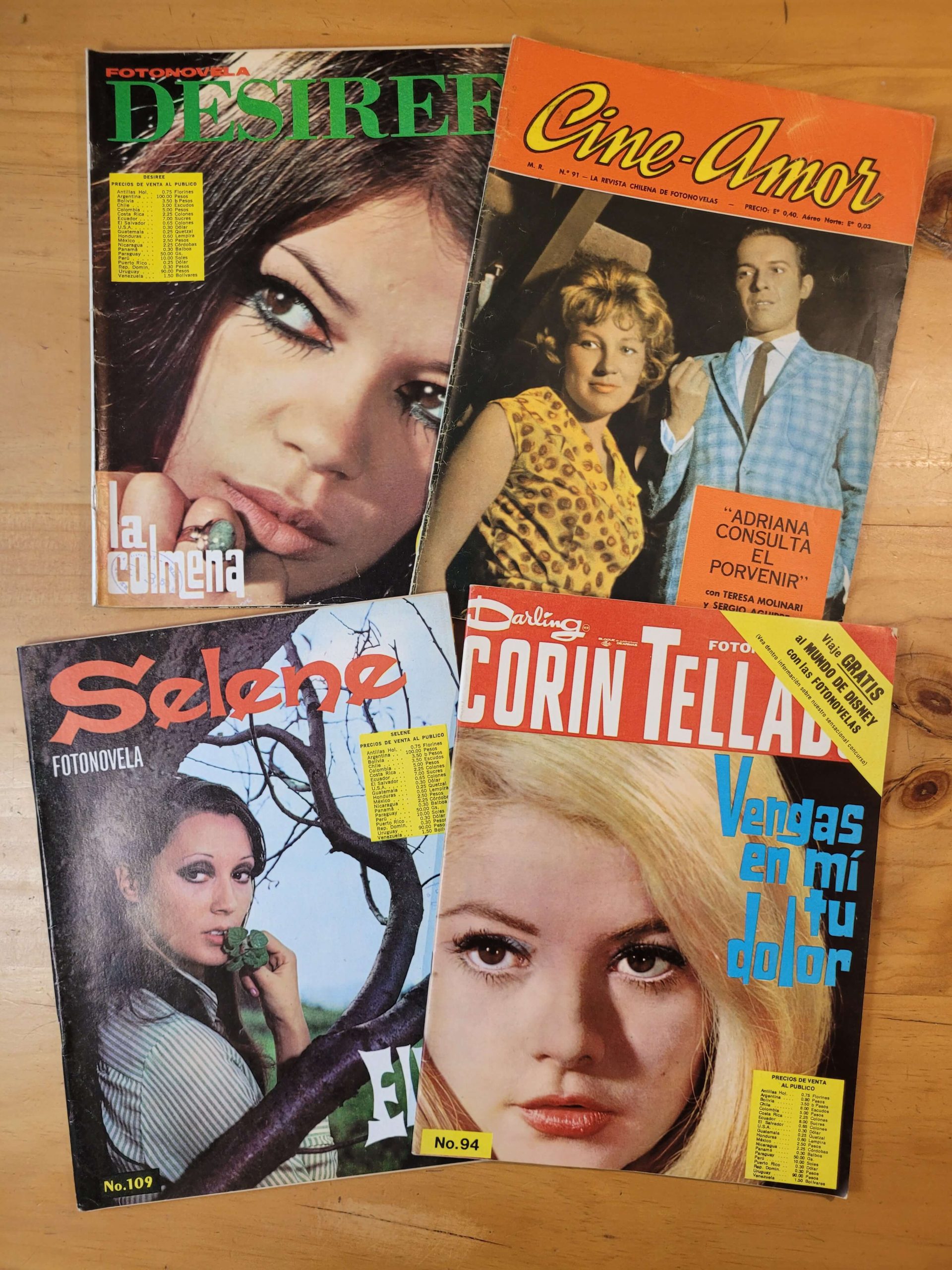 Pack FOTONOVELAS -Corin Tellado, Desiree, Selene y Cine Amor- (x4)