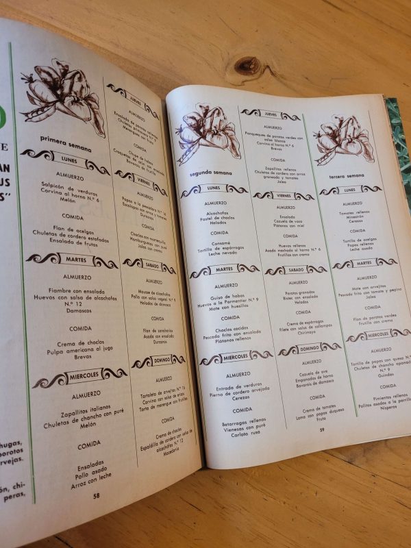 Pack revistas SABER COMER… Y VIVIR MEJOR n°1, años 60s/70s (x5)